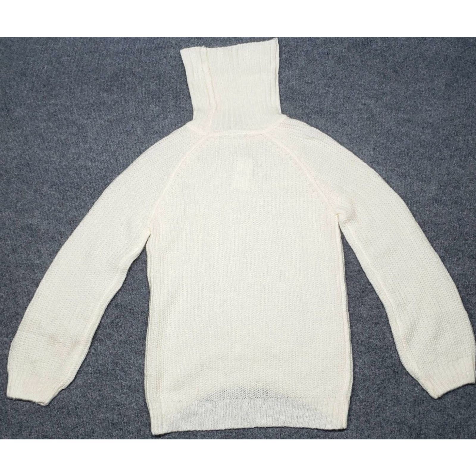 Vintage Rue21 Sweater Womens XS Ivory Pullover Long Sleeve Turtleneck New Size XS / US 0-2 / IT 36-38 - 7 Thumbnail