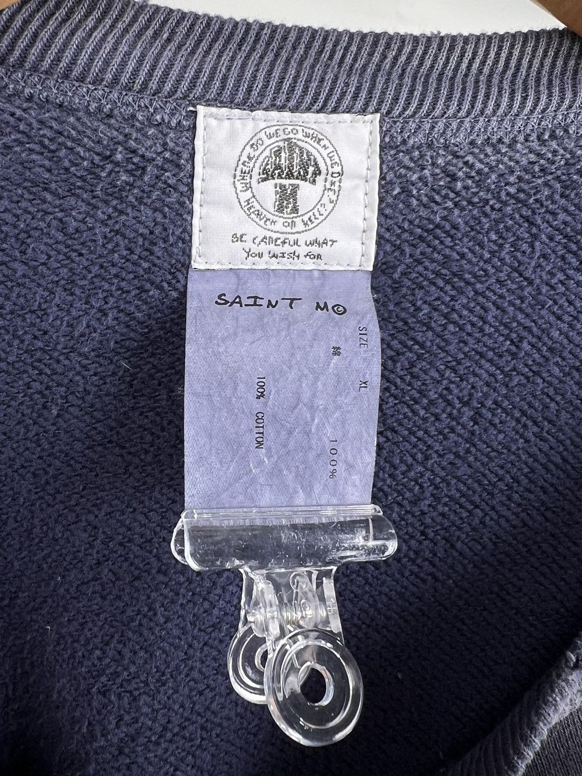 Saint Michael Distressed college sweatshirt XL Size US XL / EU 56 / 4 - 8 Thumbnail