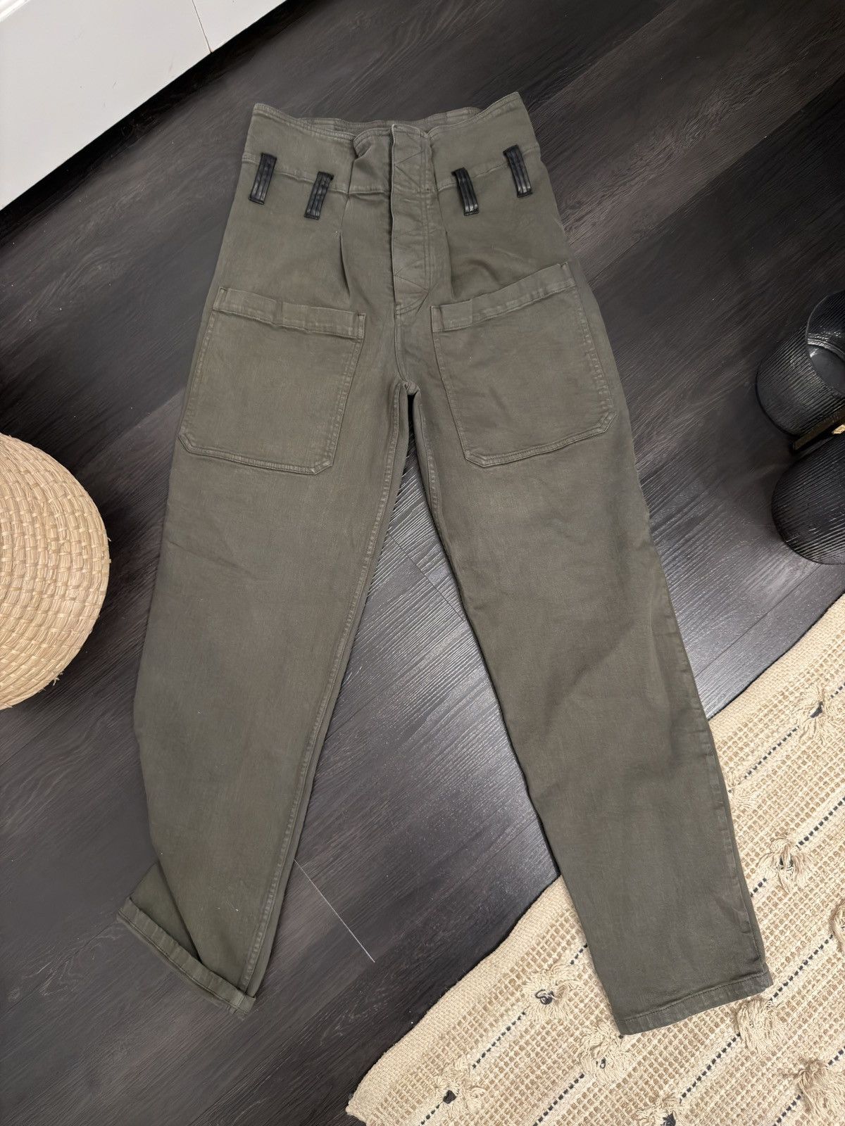 The Kooples The Kooples Olive Green Denim Jeans Size 27" / US 4 / IT 40 - 3 Thumbnail