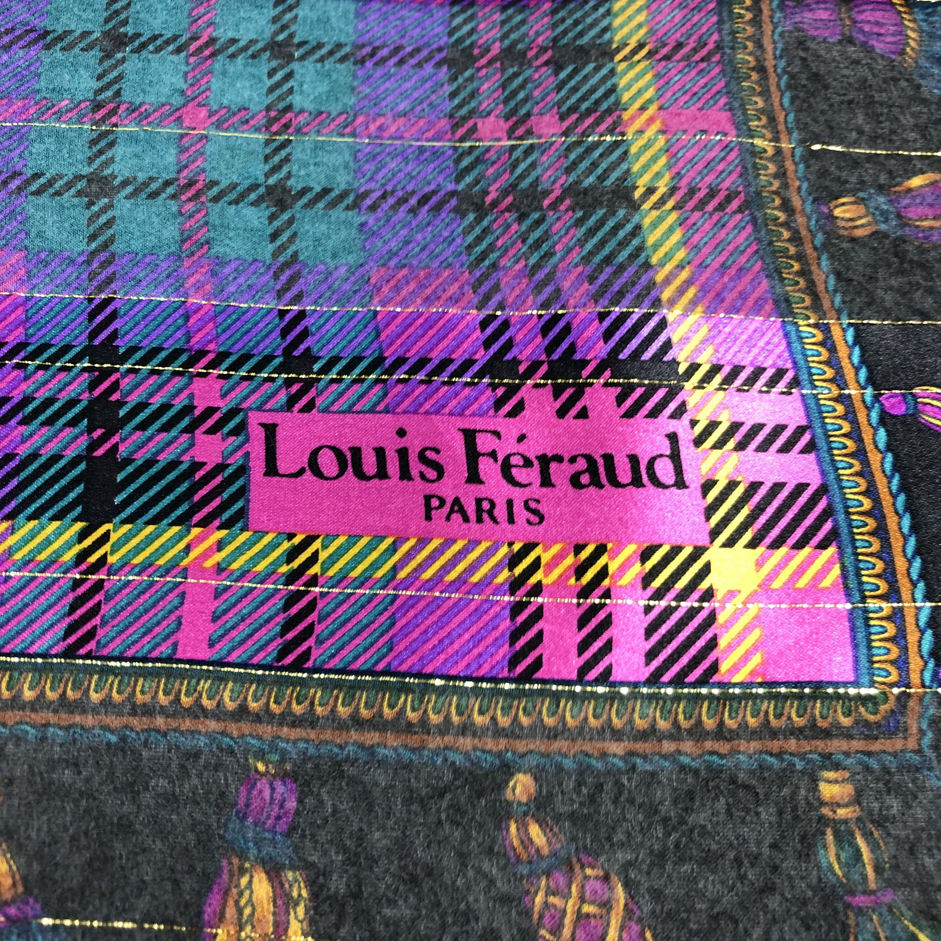 Louis Feraud Louis Feraud Colorful Slit Thread Silk Scarf M868 Size ONE SIZE - 3 Thumbnail