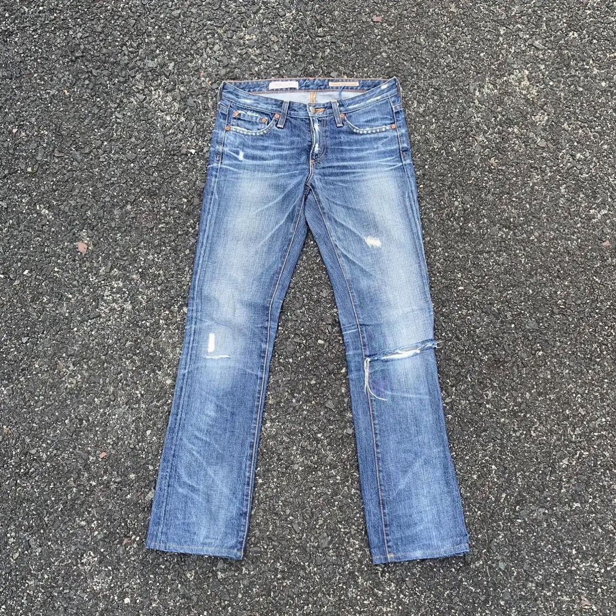 AG Adriano Goldschmied Adriano Goldschmied Jeans 29x30 Distressed Denim Faded Pants Size US 29 - 1 Thumbnail
