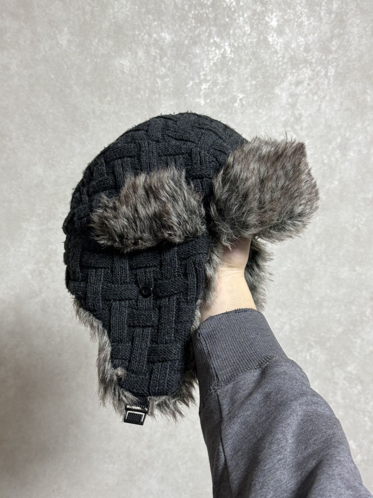 Japanese Brand × Vintage Vintage Hype Trapper Fur Y2K Fluffy Hat Ushanka Faux USA Size ONE SIZE - 5 Thumbnail