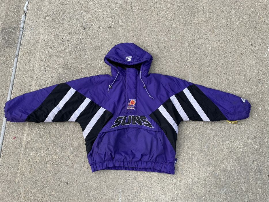 Vintage Phoenix Suns Purple Semi Puff Jacket, Men's Fashion, Coats