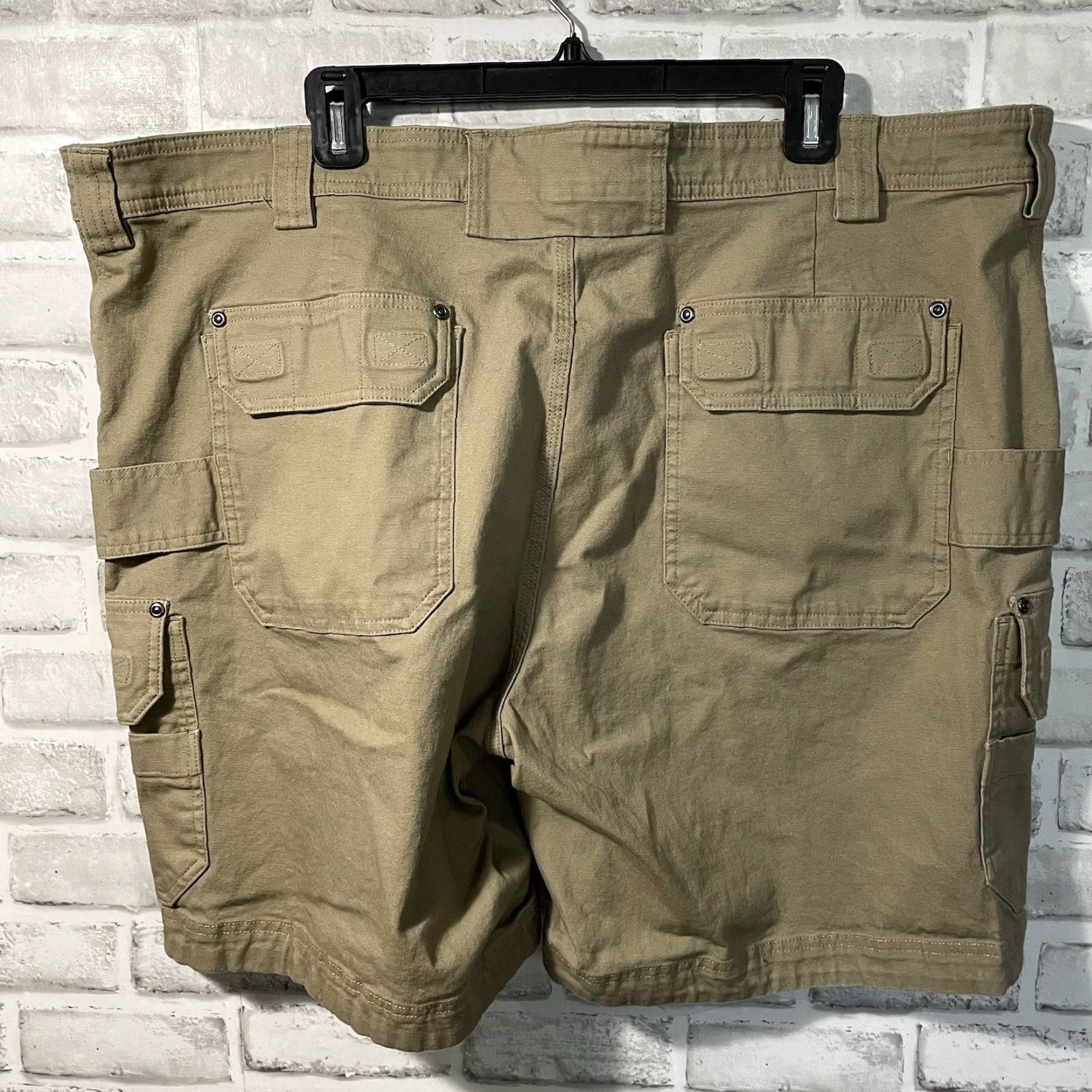 CO Duluth Trading Co Relaxed Fit Cotton Beige Cargo Shorts Mens Size 44 Size US 44 / EU 60 - 5 Thumbnail