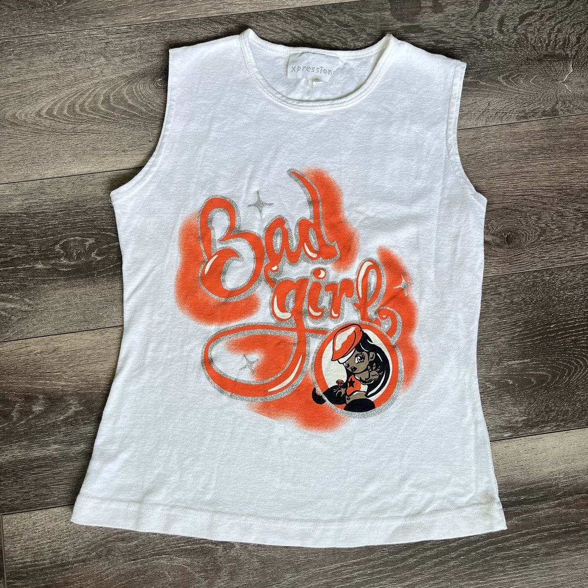Anime Vintage Y2K 2000s Bratz Barbie Style Bad Girl Sleeveless Tee Size M / US 6-8 / IT 42-44 - 1 Thumbnail