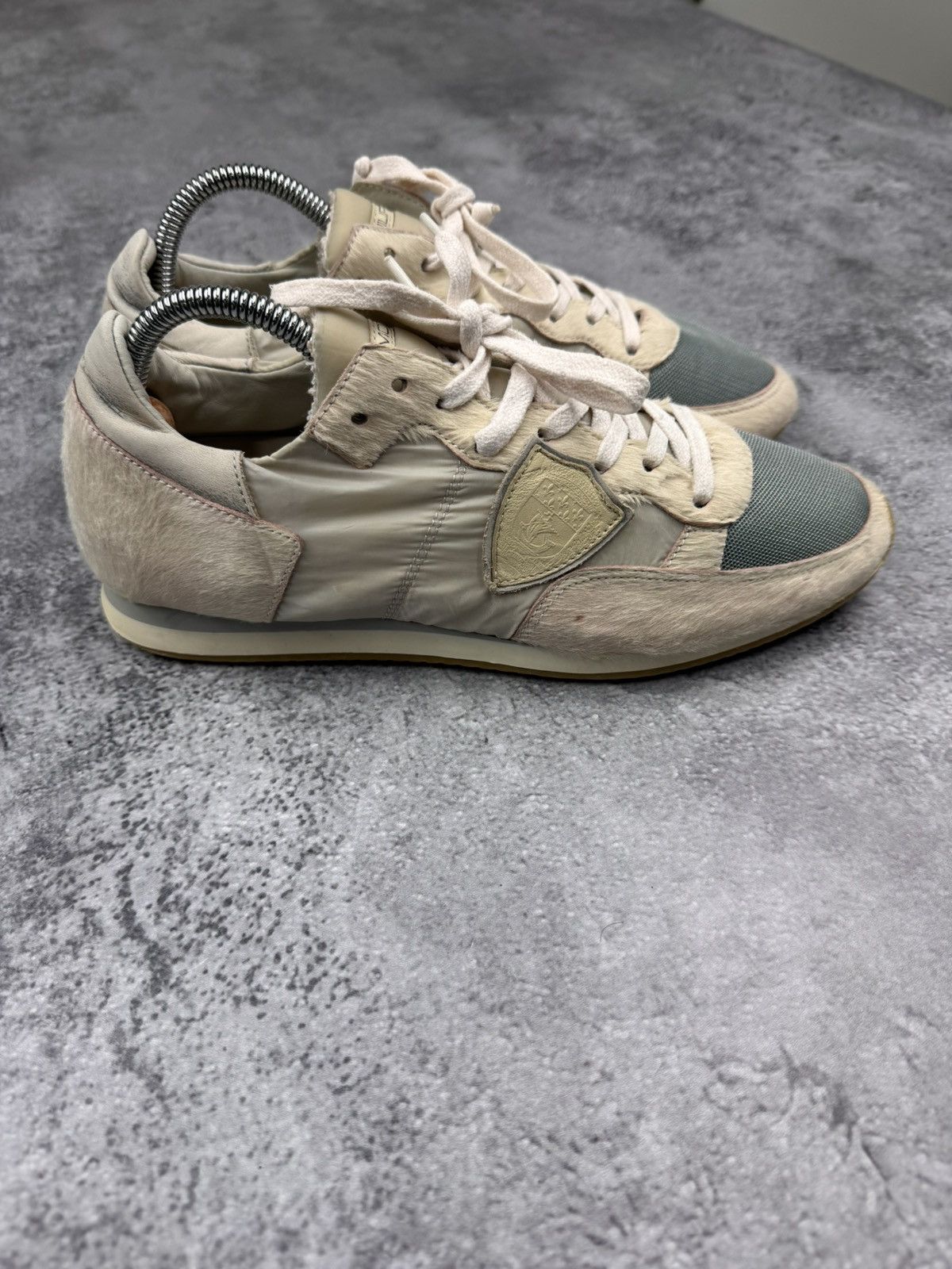 Philippe Model Philippe Model Paris Beige Low Women Sneakers Size 40 Size US 10 / IT 40 - 5 Thumbnail