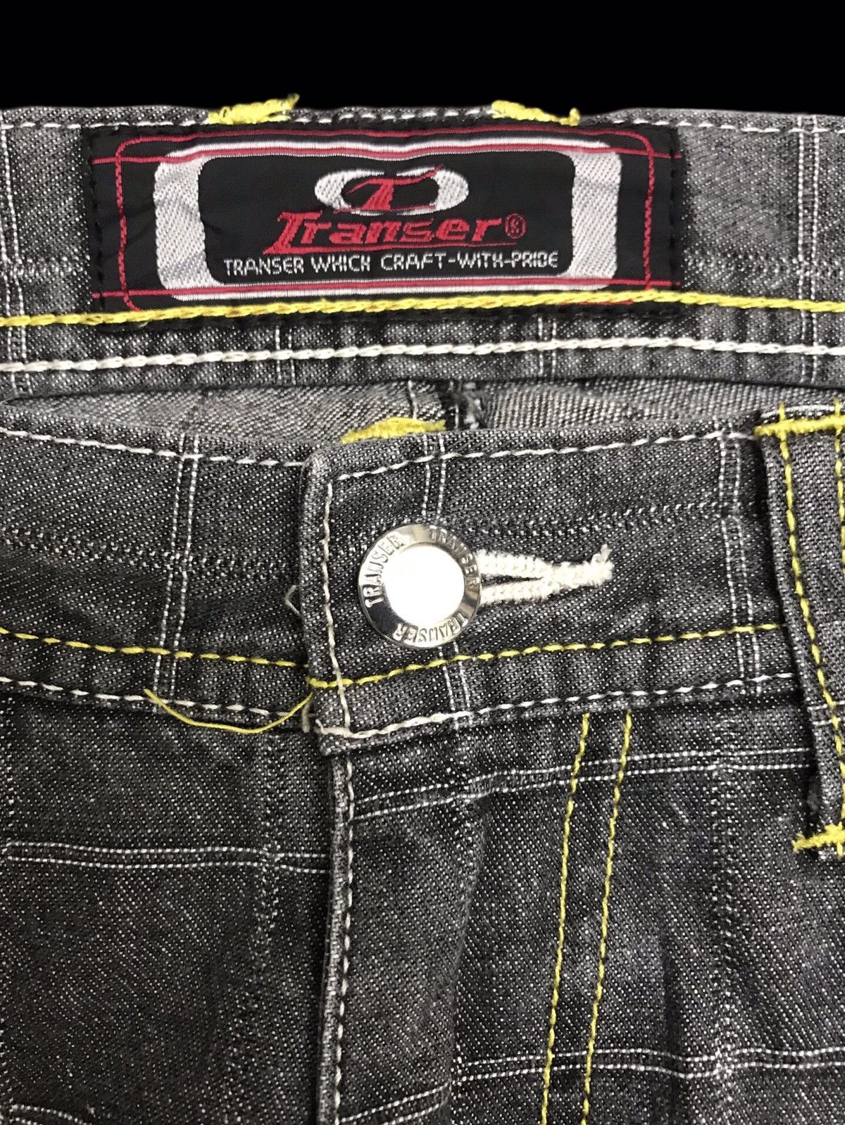 Japanese Brand 💥BAGGY💥VERY RARE TRANSER BAGGY MULTIPOCKETS PANT F354 Size US 29 - 3 Thumbnail