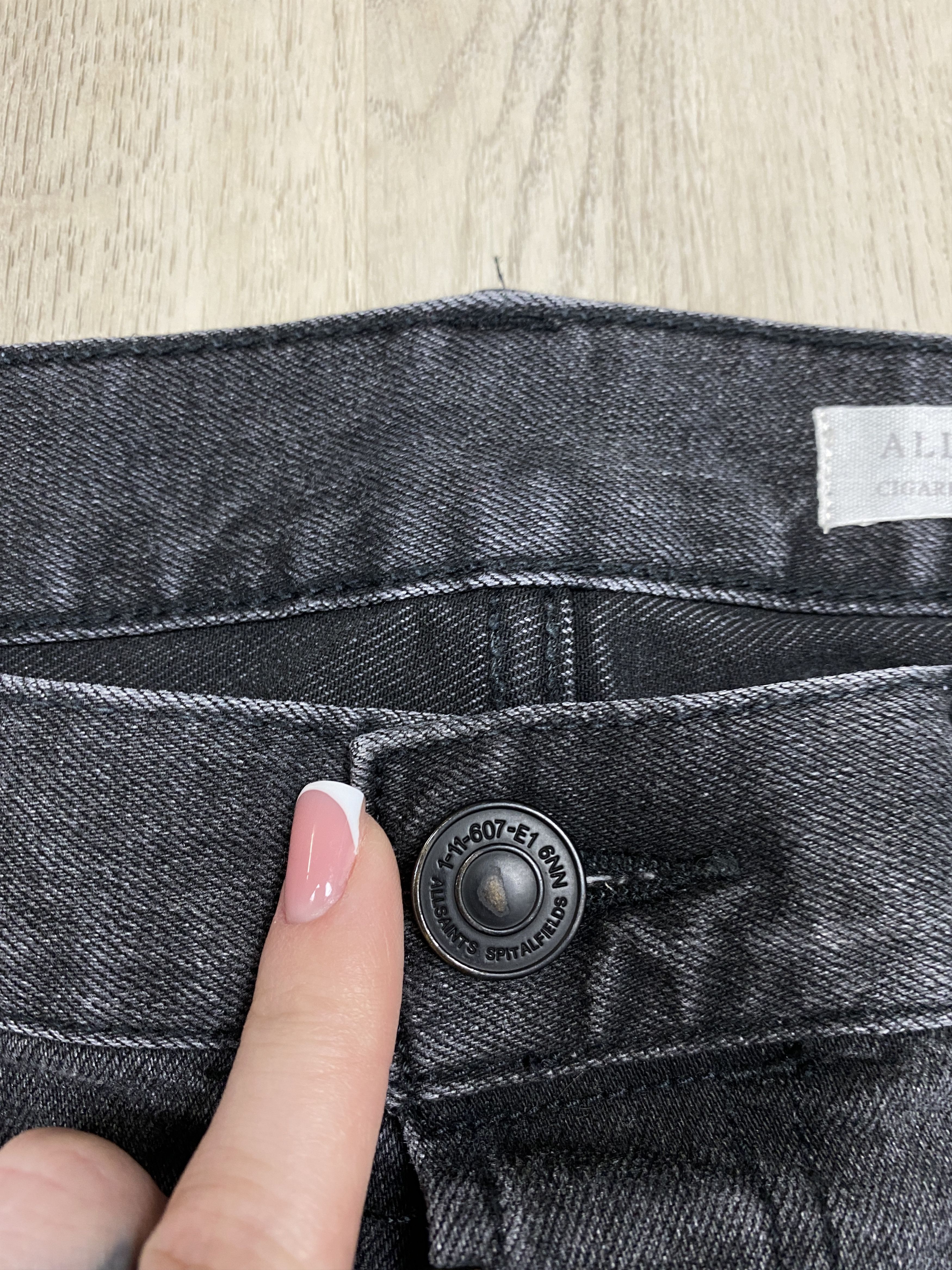 Allsaints Allsaints Grey Denim Pants Cigarette Jeans Size US 32 / EU 48 - 4 Thumbnail