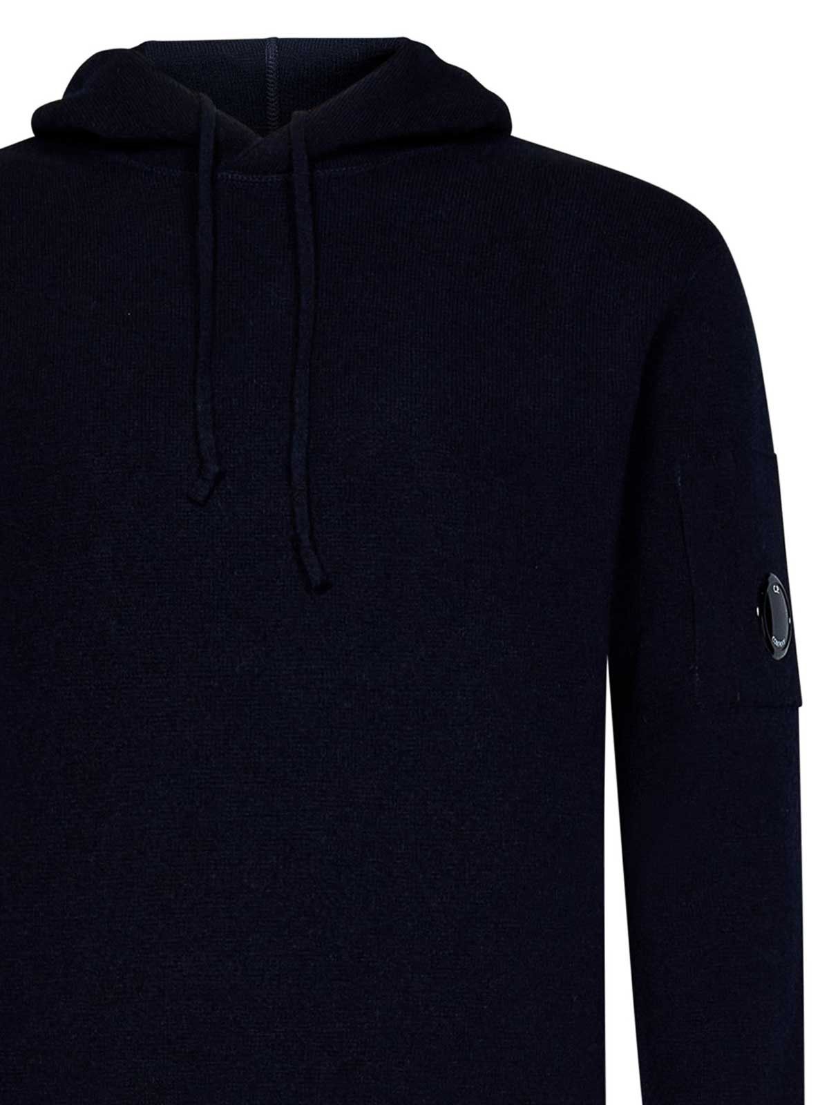 C.P. Company o1y1224 Hooded Sweater in Navy Blue Size US S / EU 44-46 / 1 - 4 Thumbnail