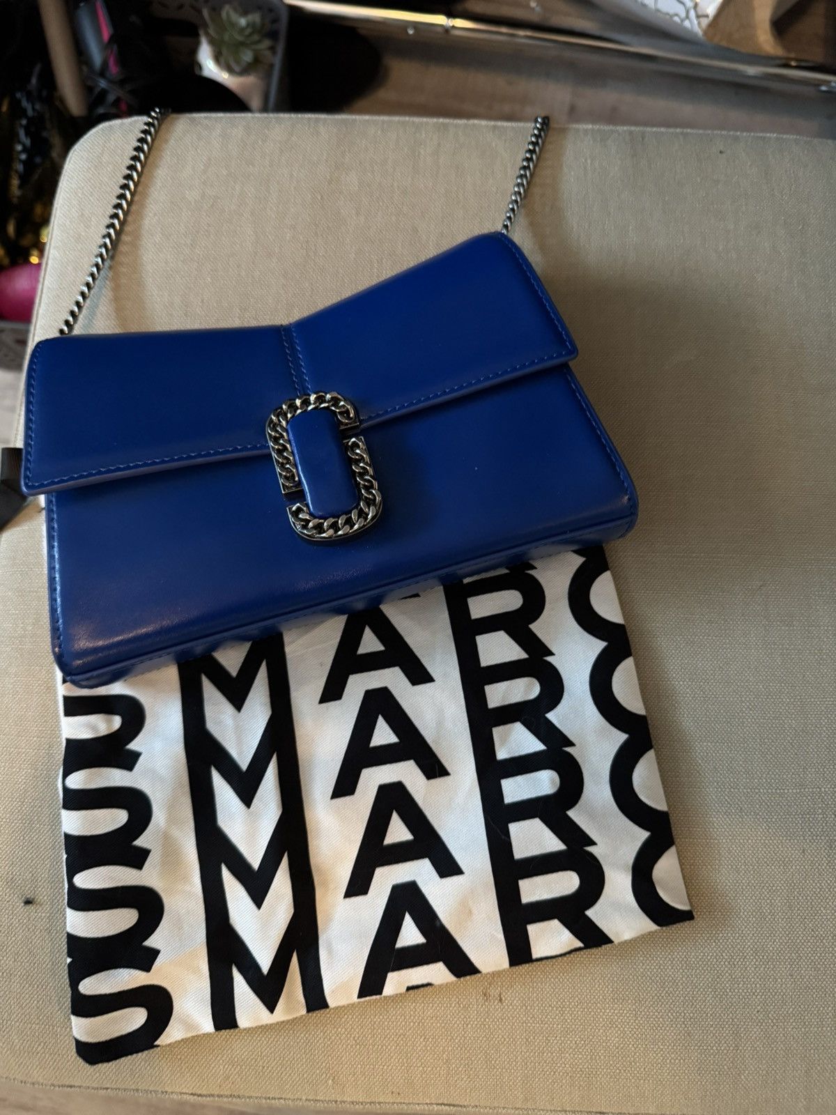 Marc Jacobs Marc Jacobs Leather Shoulder Bag In Blue with Dust Bag Size ONE SIZE - 2 Thumbnail