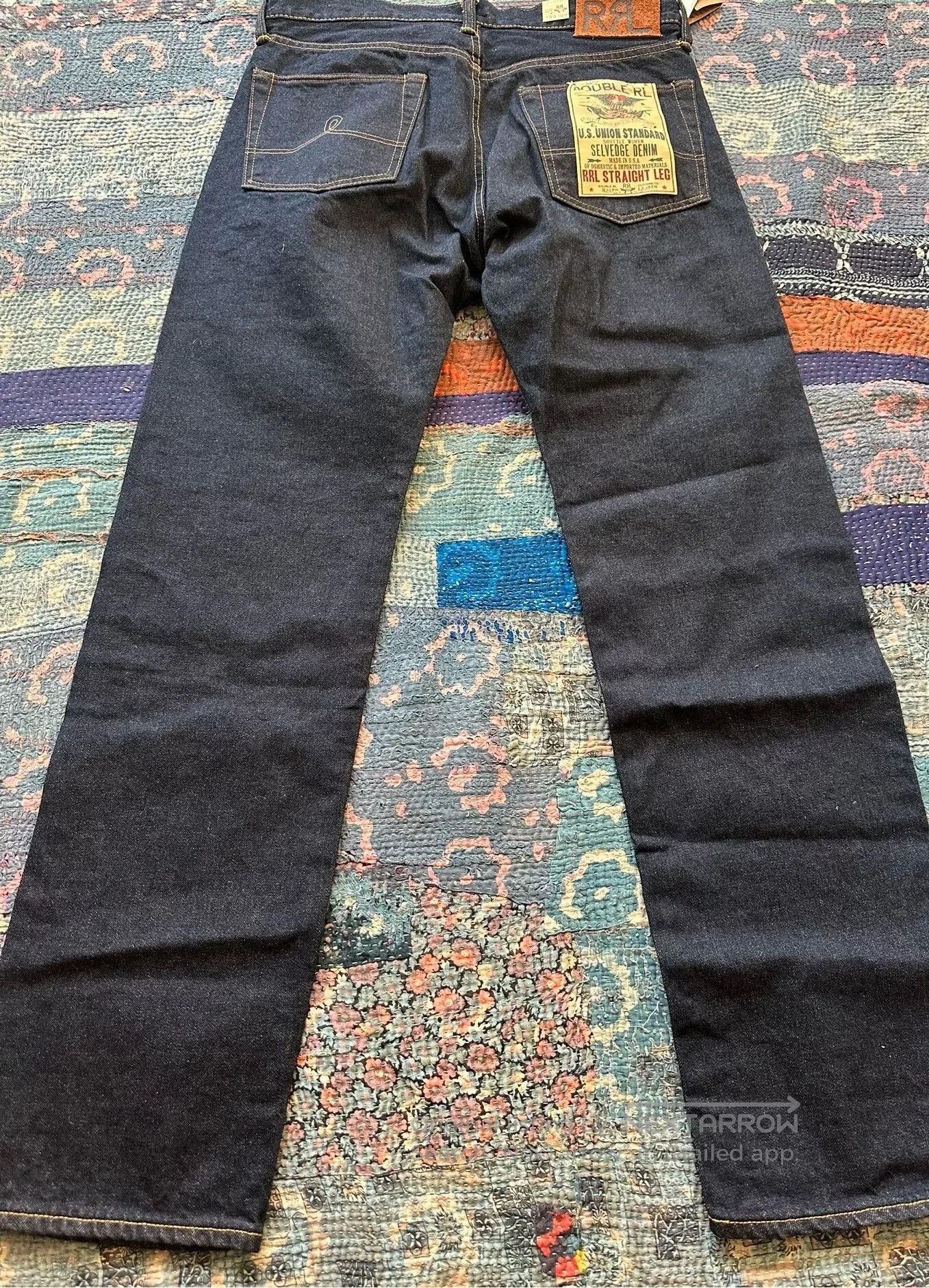 RRL Ralph Lauren RRL Straight Leg Denim Jeans. Size US 33 - 2 Thumbnail