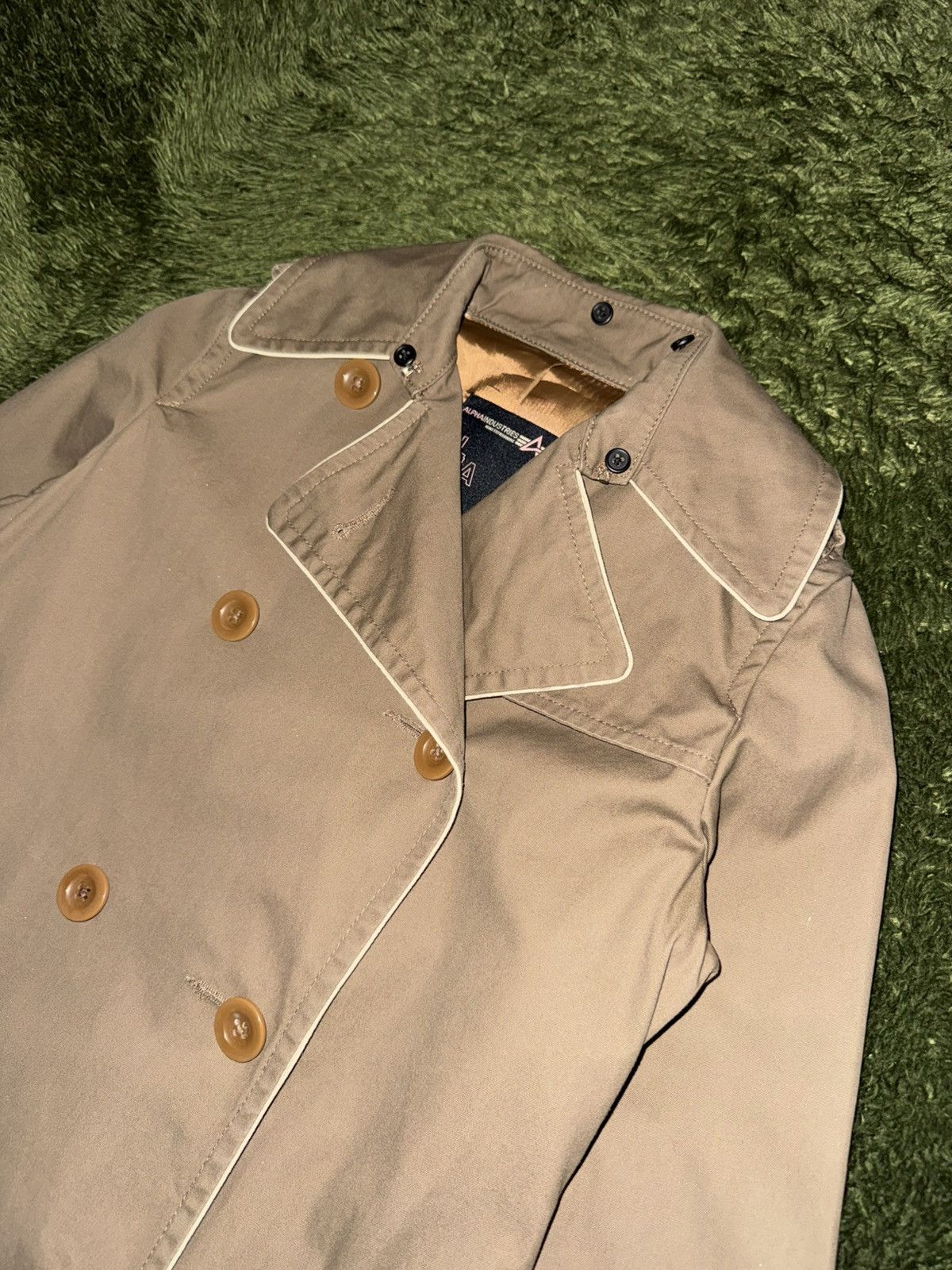 Alpha Industries [S] Alpha Industries Women's Japan Exclusive Trench Coat Size S / US 4 / IT 40 - 2 Thumbnail