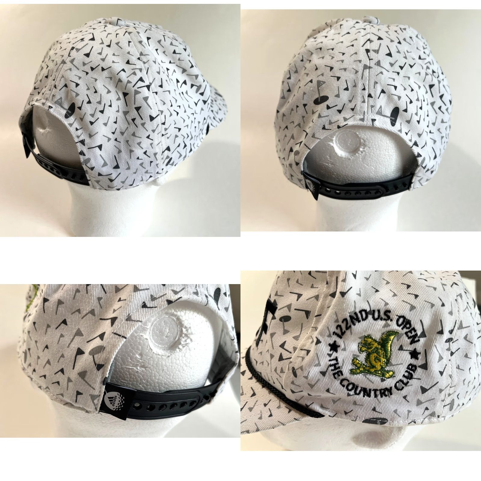 Adidas Adidas Golf 122nd U.S. Open The Country Club Snapback Hat Unisex Adults One Size White Cotton Canvas Adjustable Golf Hat Size ONE SIZE - 8 Thumbnail