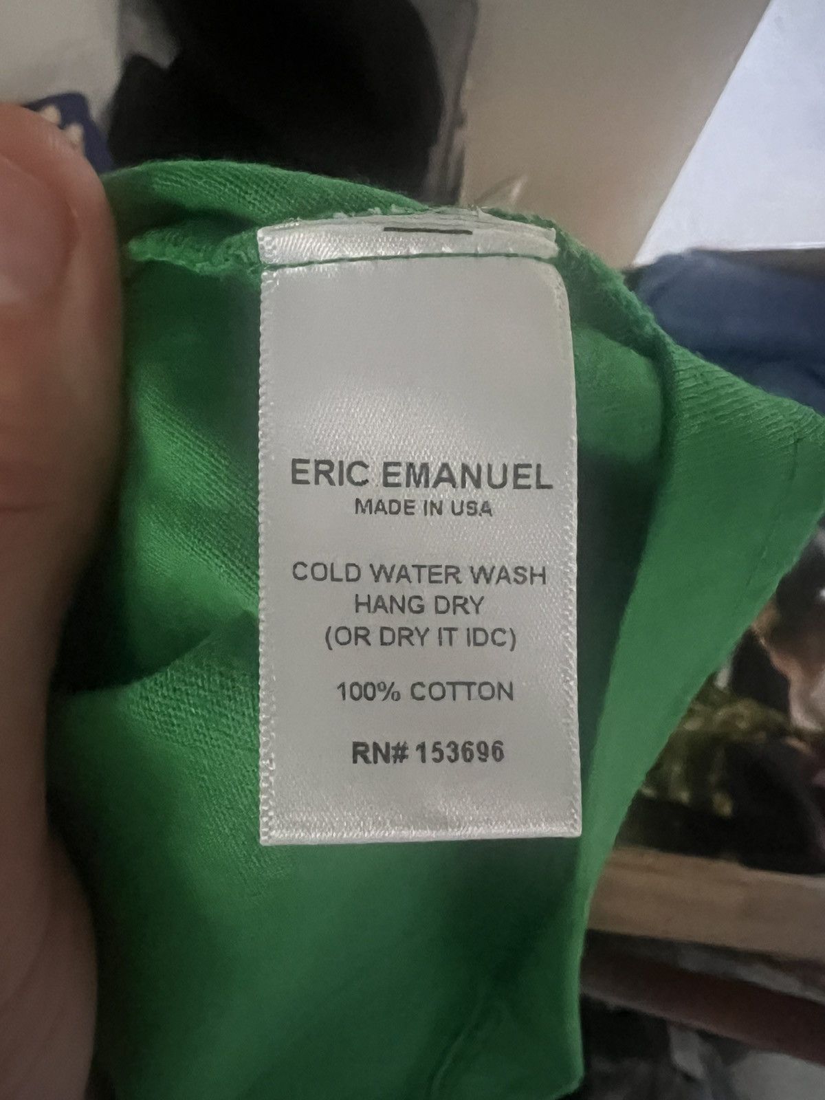 Eric Emanuel Eric Emanuel green & yellow ringer tee shirt large Size US L / EU 52-54 / 3 - 6 Thumbnail
