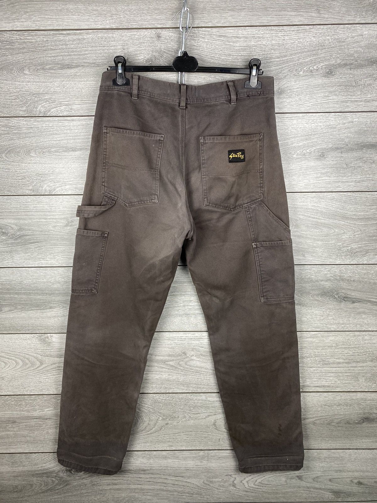 Stan Ray Vintage Faded Stan Ray Carpenter Brown Baggy Jeans Size US 31 - 9 Thumbnail