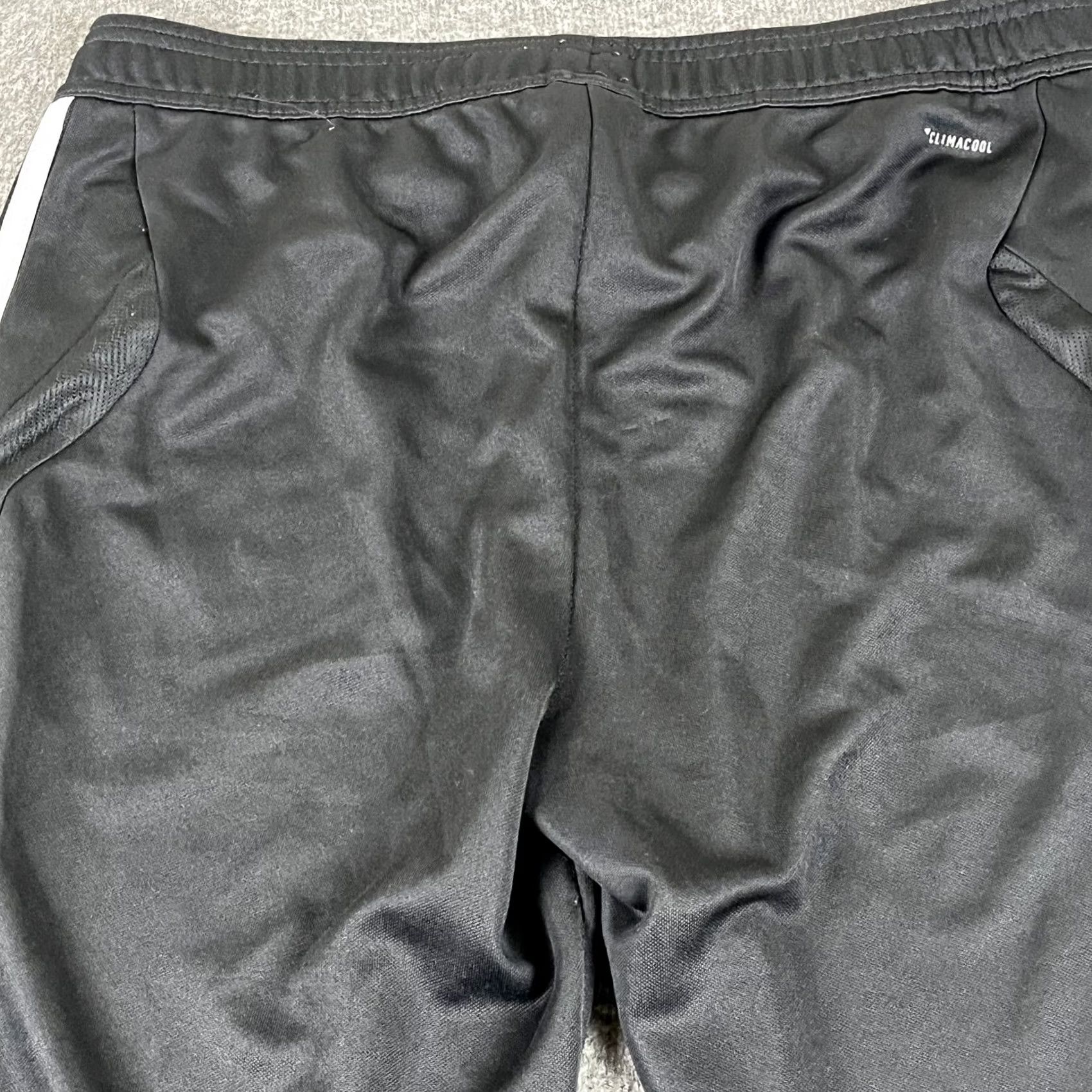 Adidas Adidas Pants Mens Large Black Climacool 3-Stripes Track Joggers Zip Ankle D95957 Size US 33 - 6 Thumbnail