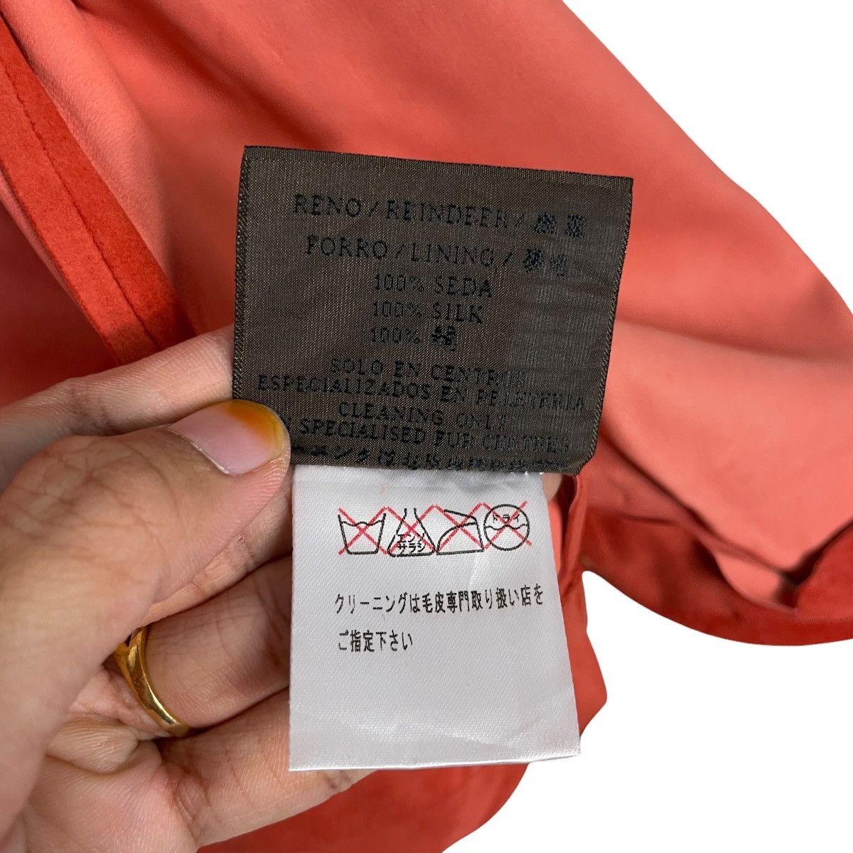 Loewe Loewe Orange Leather Jacket Size S / US 4 / IT 40 - 17 Thumbnail