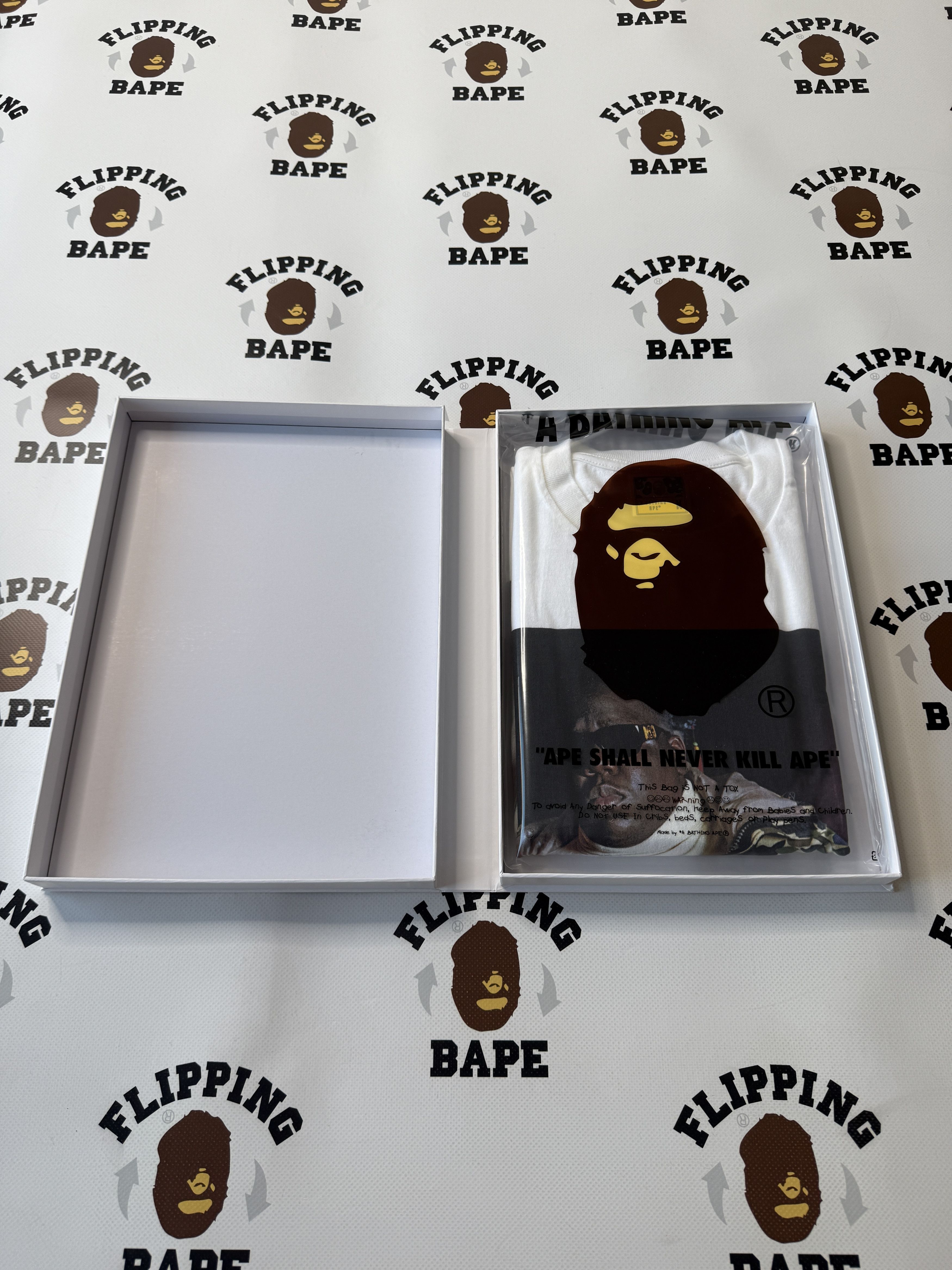 Bape BAPE X SHAWN MORTENSEN BIGGIE TEE Size US M / EU 48-50 / 2 - 13 Thumbnail
