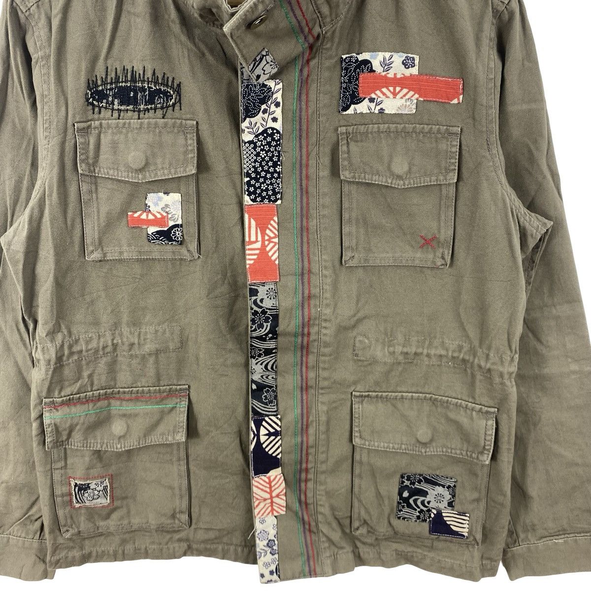 Vintage Vintage MIYABI MILITARY Field Jacket Pocket Kimono Patchwor Size US M / EU 48-50 / 2 - 7 Thumbnail