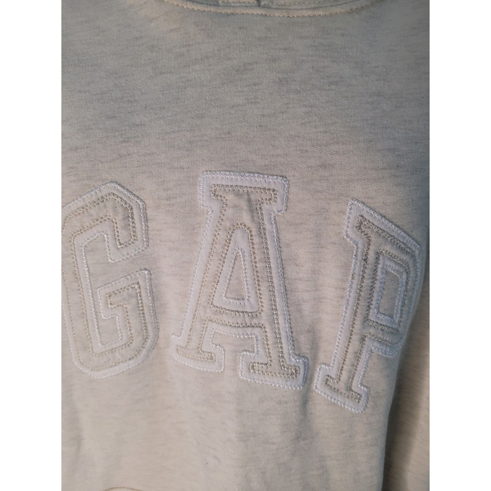 Gap Gap Cream Hoodie Logo Sz 2X Size XXL / US 16-18 / IT 52-54 - 3 Thumbnail
