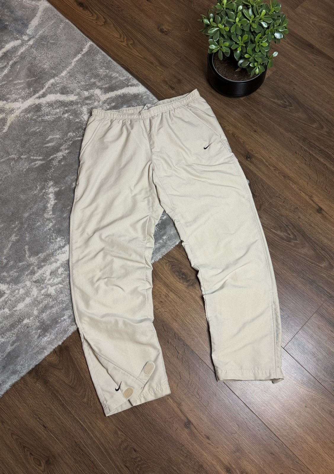 00s Nike Vintage Double Swoosh Nylon Pants Y2K