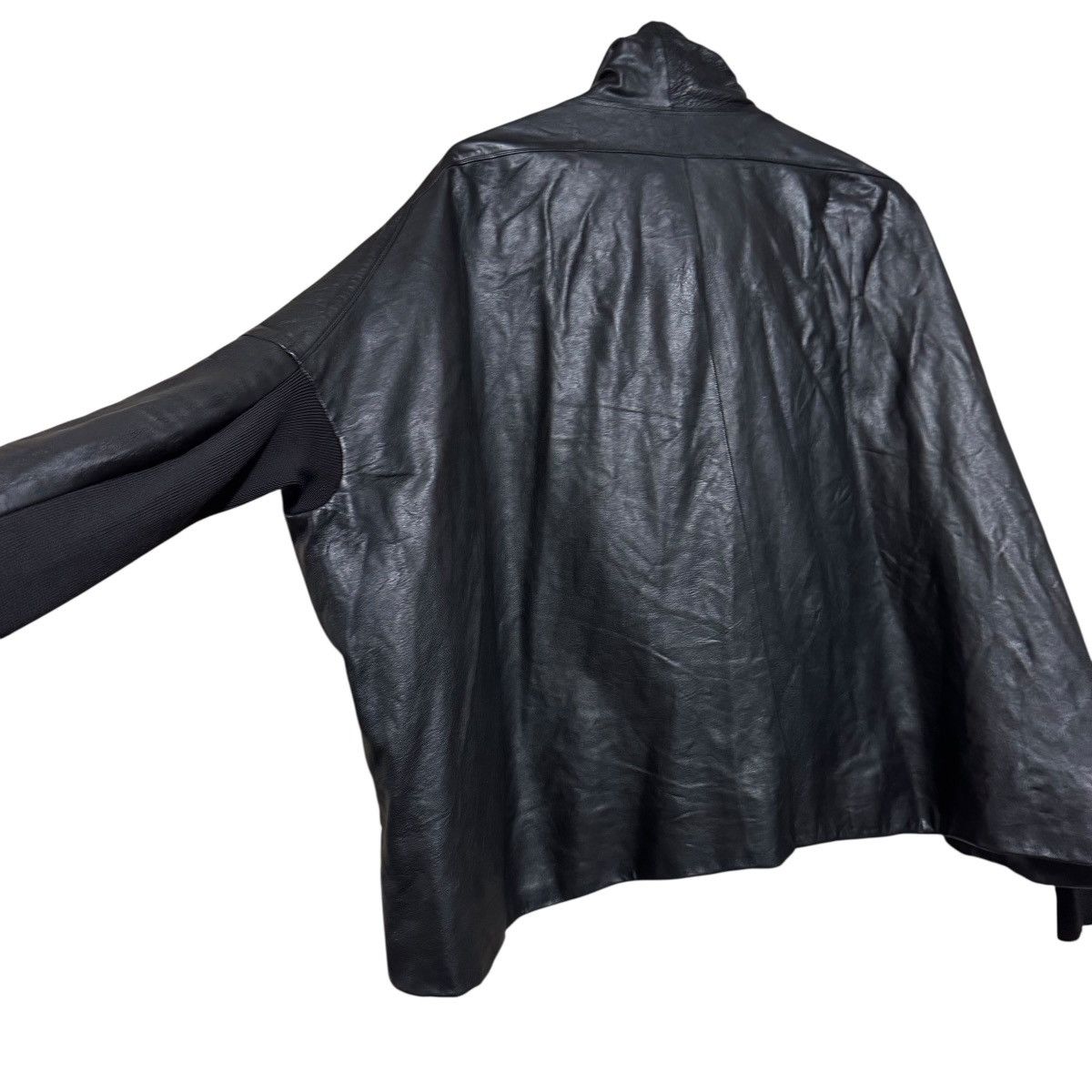 Rick Owens FW2012 'Mountain Fall' Rick Owens Leather Jacket Cropped Size M / US 6-8 / IT 42-44 - 13 Thumbnail