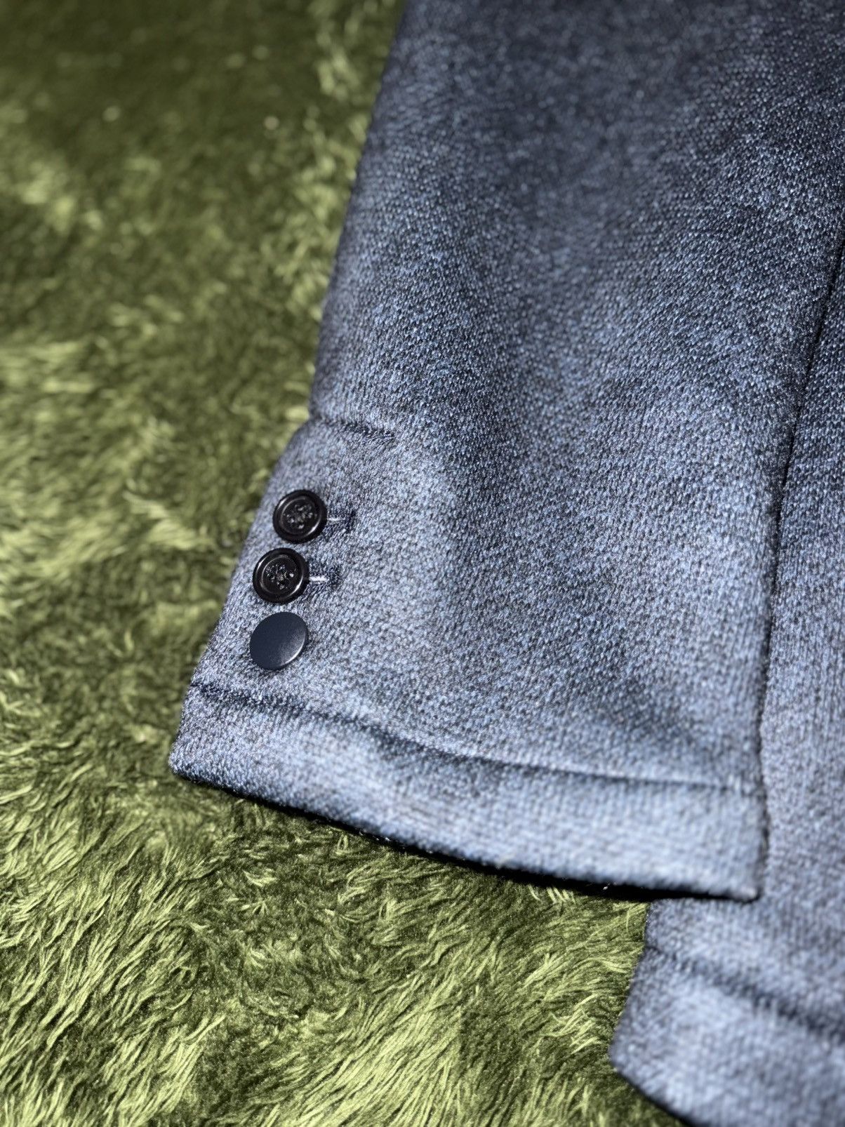 Beams Japan [S] Beams Textured Loose fit Poly Blazer Jacket Navy Size US S / EU 44-46 / 1 - 6 Thumbnail