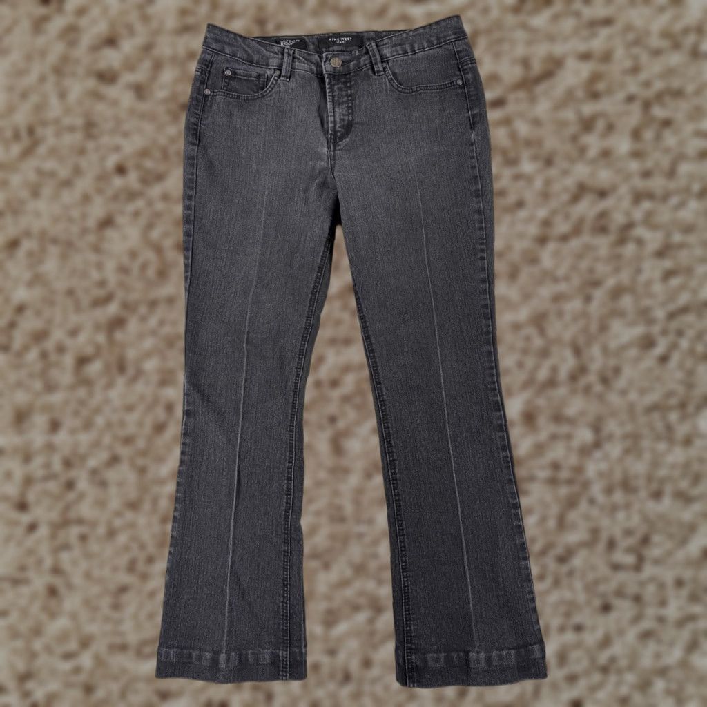 Nine West Nine West Bootcut Jeans Women 10 Black Denim Regular Fit 31x29 Size 32" / US 10 / IT 46 - 1 Thumbnail