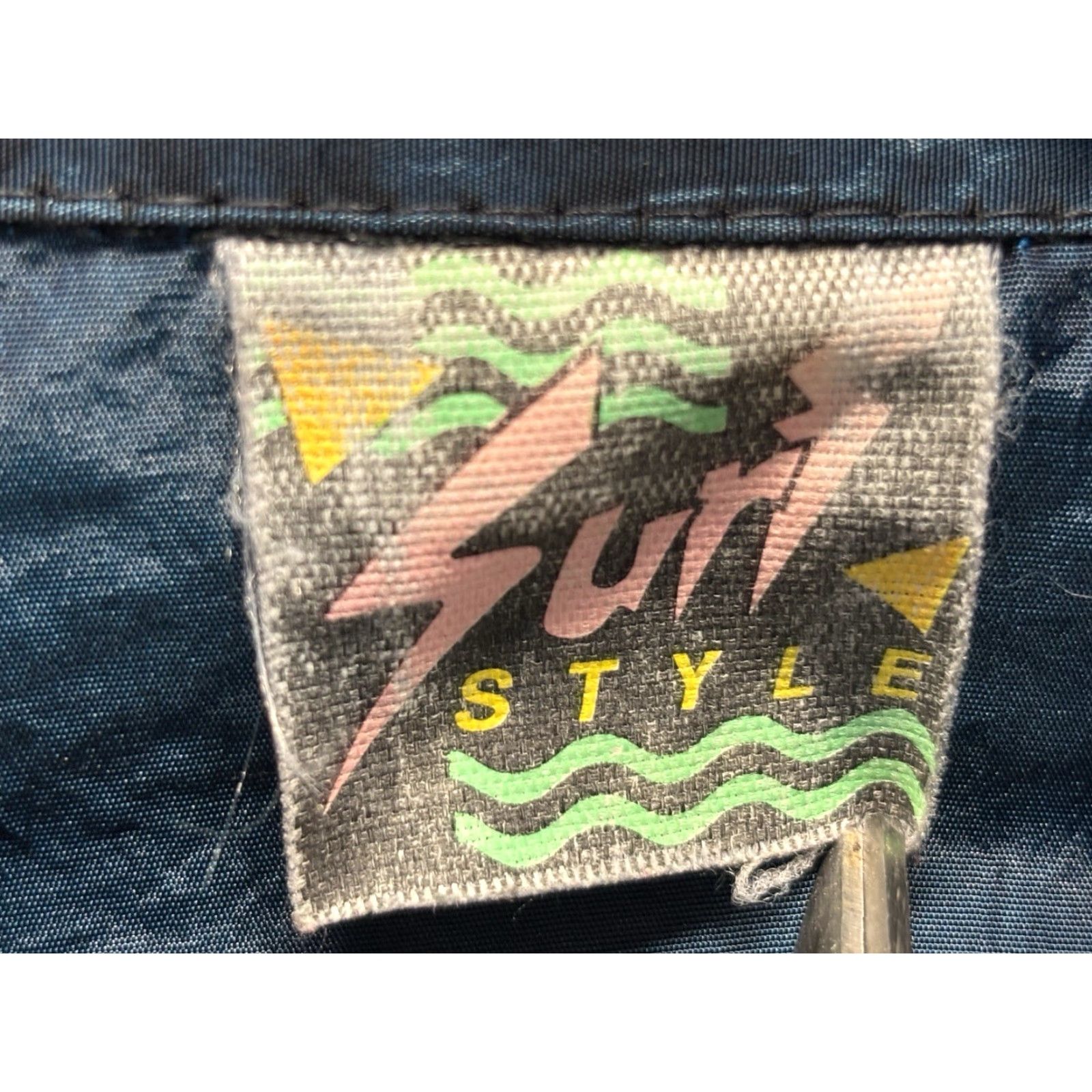 Vintage vtg Surf Style windbreaker Jacket One Size Fits Most Blue Iridescent Skater 90s Size US M / EU 48-50 / 2 - 4 Thumbnail