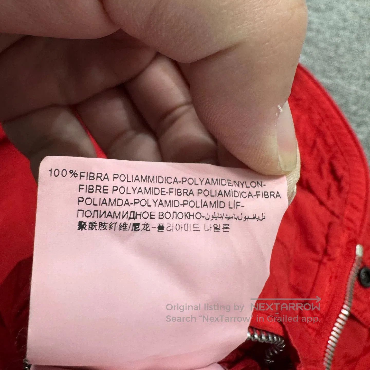 Moncler Red Quilted Light Jacket Size L. Size US L / EU 52-54 / 3 - 4 Thumbnail