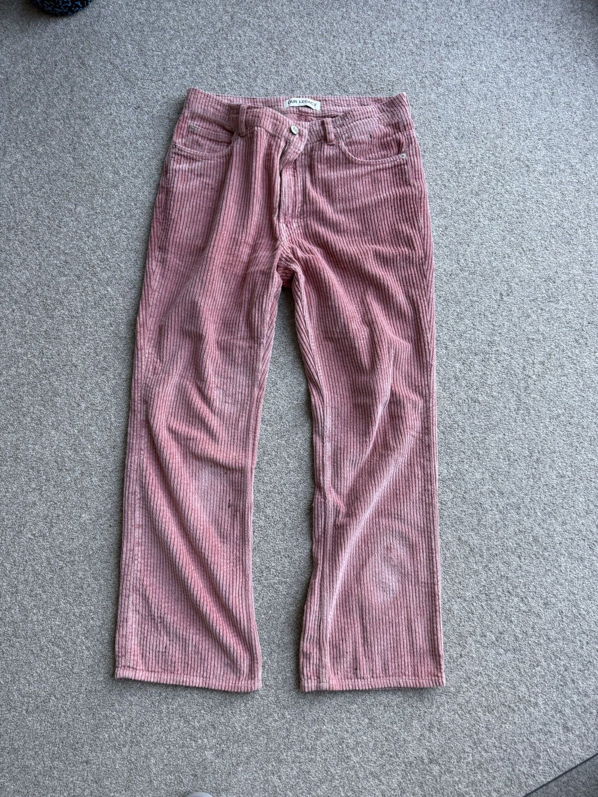 Our Legacy 70s Cut Pink Corduroy Pants sz 34