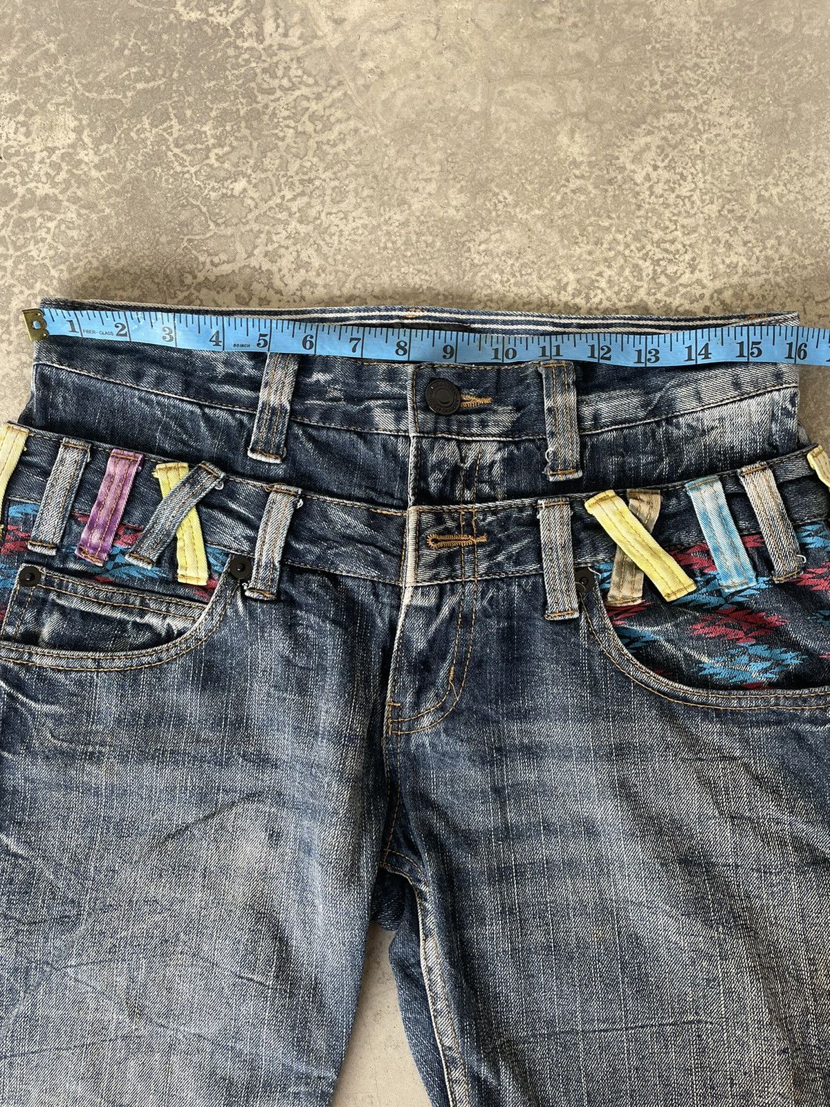 If Six Was Nine Vintage Dominate Double Waist Denim Pants Size US 32 / EU 48 - 10 Thumbnail