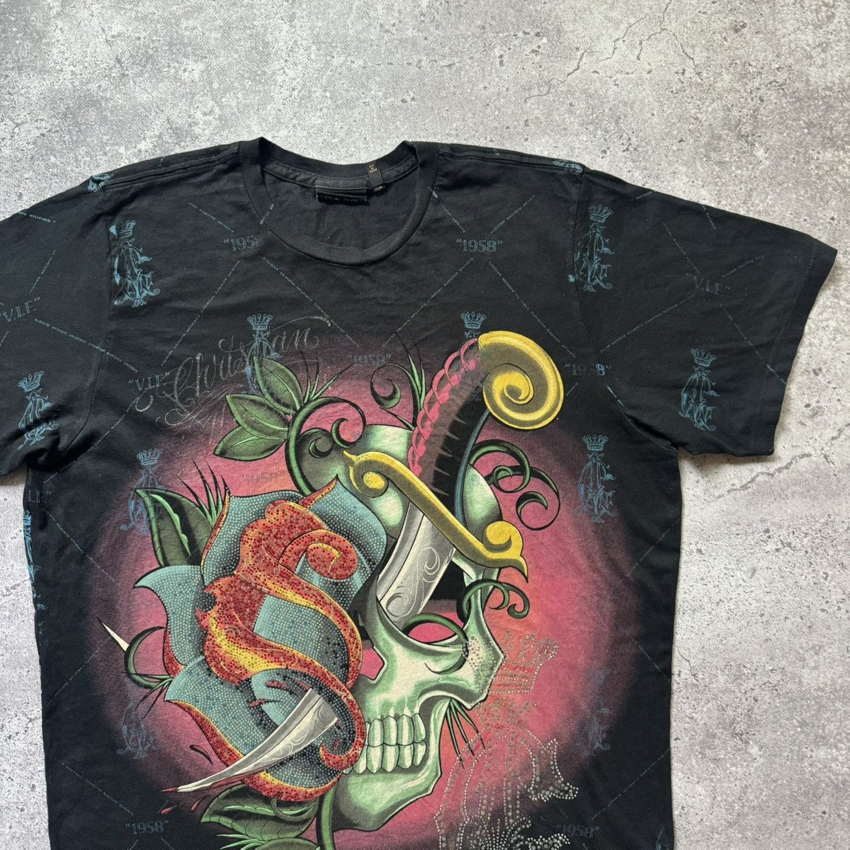 Christian Audigier Ed hardy Christian Audigier T-Shirt Overprint Size US XL / EU 56 / 4 - 2 Thumbnail