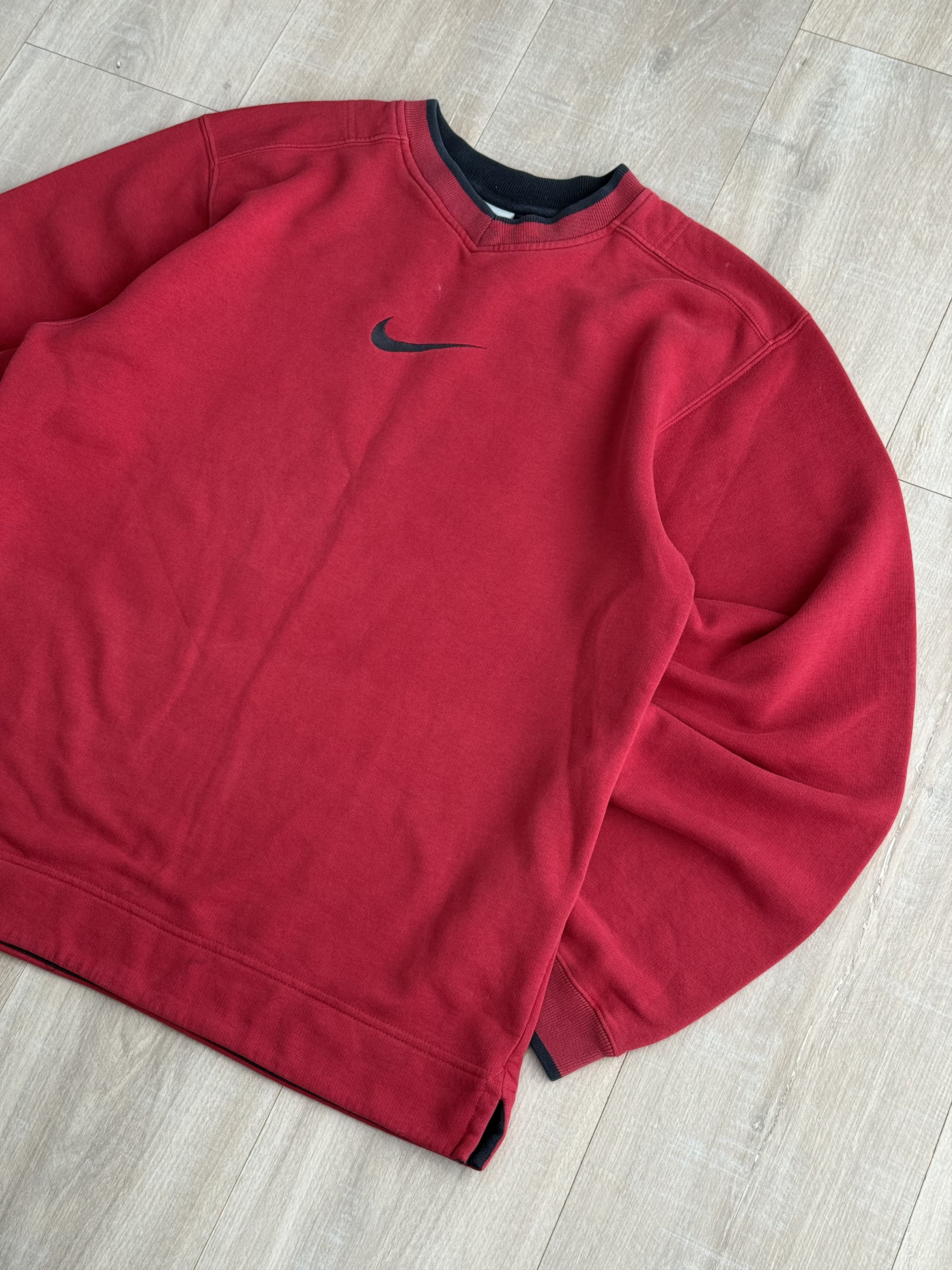 Nike Vintage Nike Center Swoosh Red Sweatshirt Size US M / EU 48-50 / 2 - 3 Thumbnail
