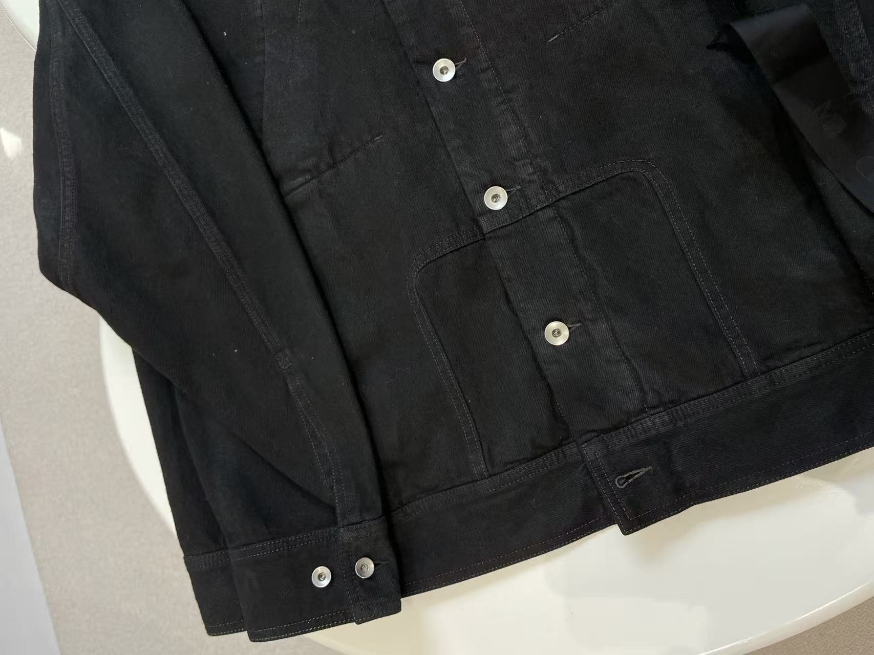 Rick Owens RICK OWENS DRKSHDW Black Denim Sphinx Jumbo Worker Jacket Size S / US 4 / IT 40 - 6 Thumbnail
