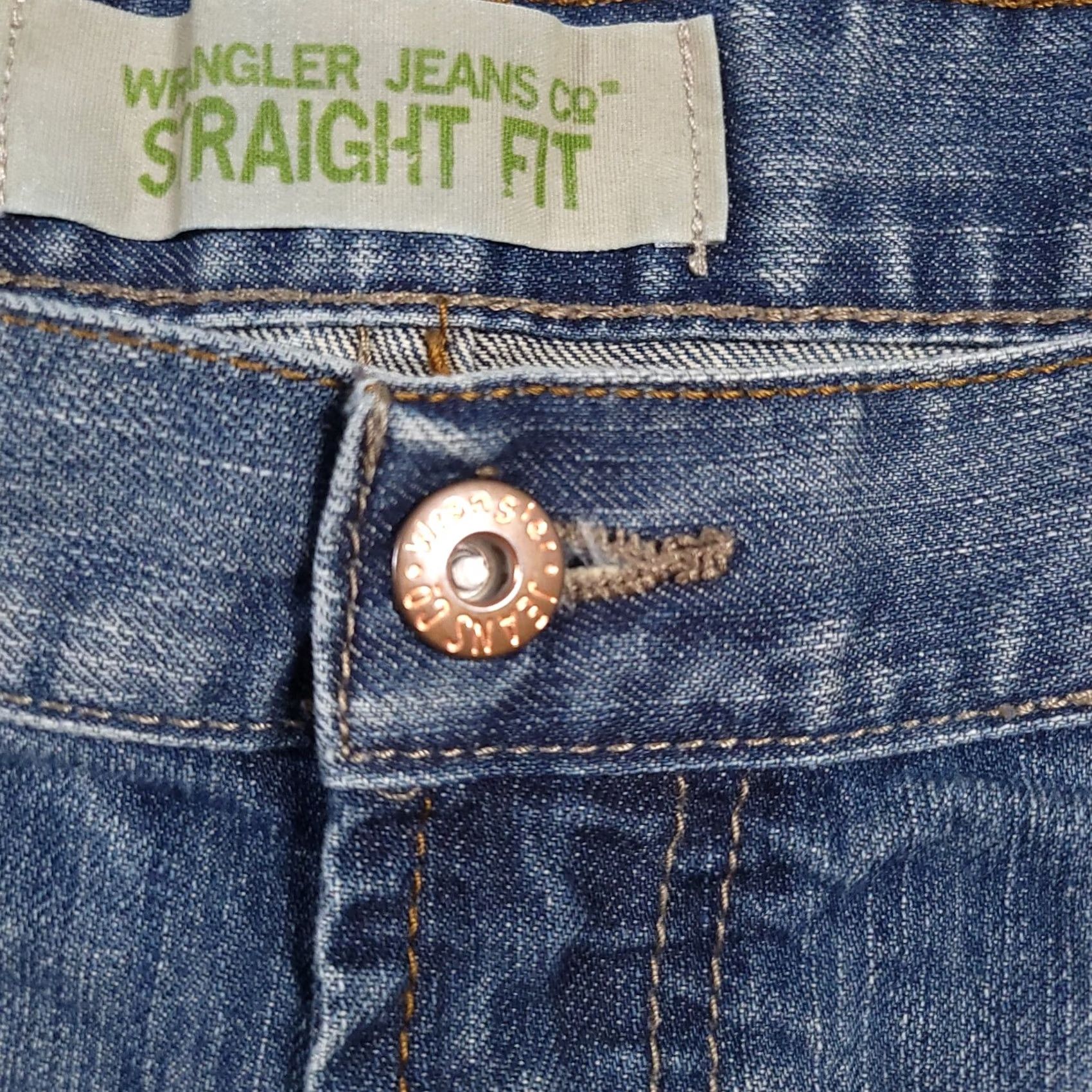 Wrangler Wrangler Jeans Mens 40X30 Straight Fit Western Chore Barn Workwear Medium Wash Blue Size US 40 / EU 56 - 5 Thumbnail