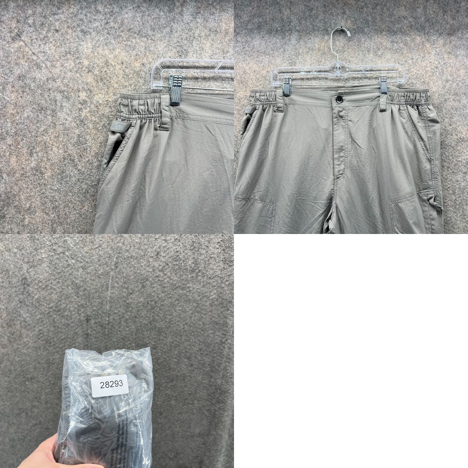 Vintage Reel Legends Pants Mens XL Gray 2 in 1 Shorts Convertible Nylon Outdoors Straight Leg Cotton? Size US 36 / EU 52 - 9 Thumbnail