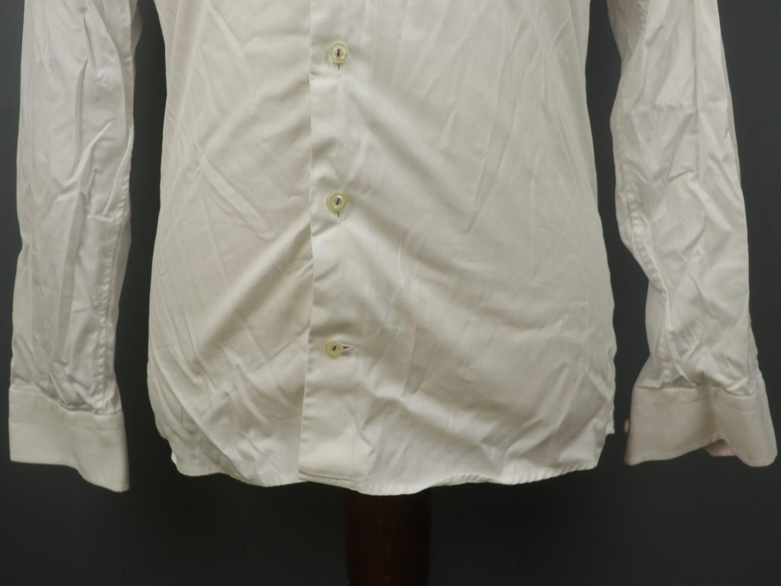 Eton Eton White 100% Cotton Collared Dress Shirt Size 40 Size 38R - 3 Thumbnail