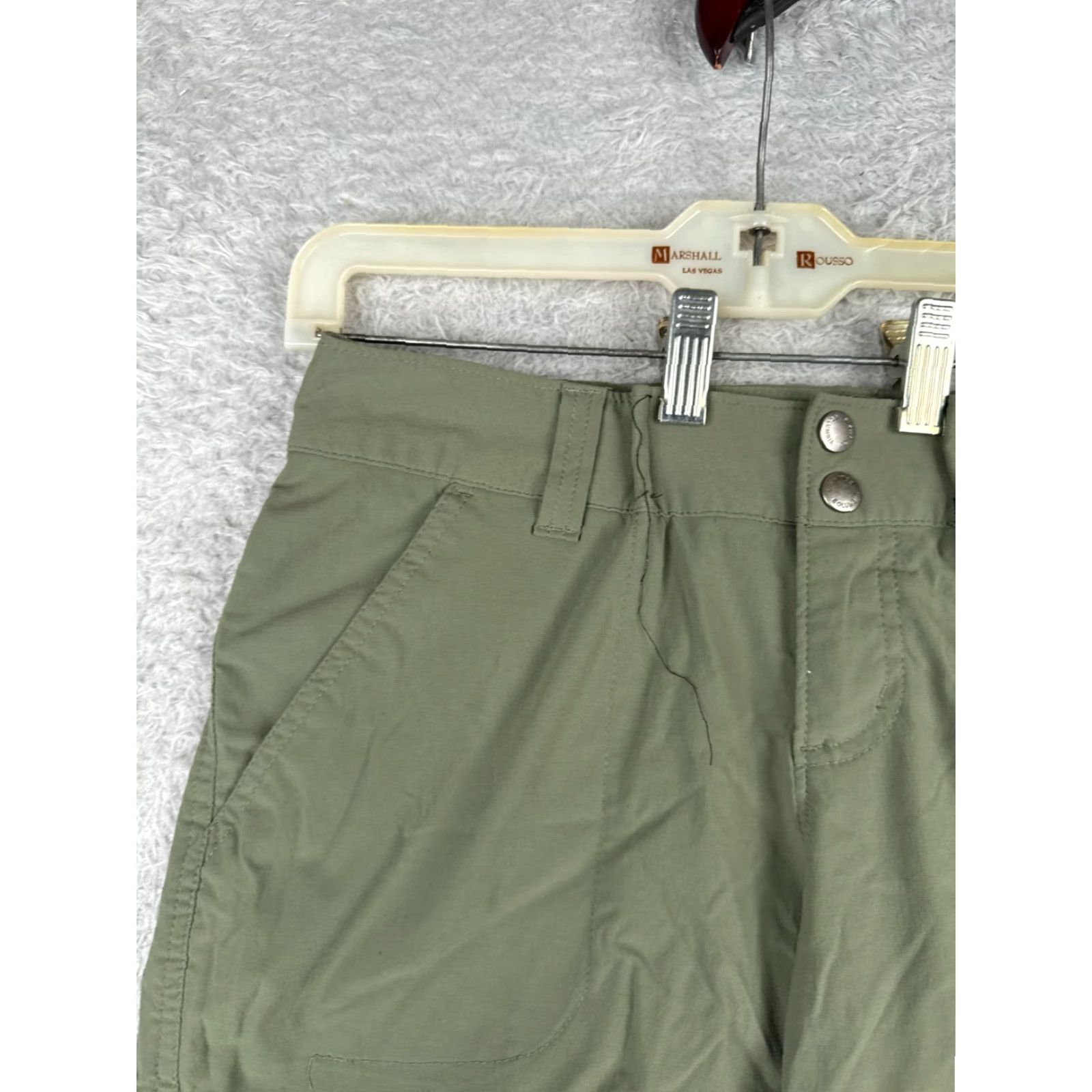Vintage Columbia Shorts Women 8 Green Omni-Shield Nylon Blend Chino Hiking Camping 30x5 Womens Size 30" / US 8 / IT 44 - 4 Thumbnail