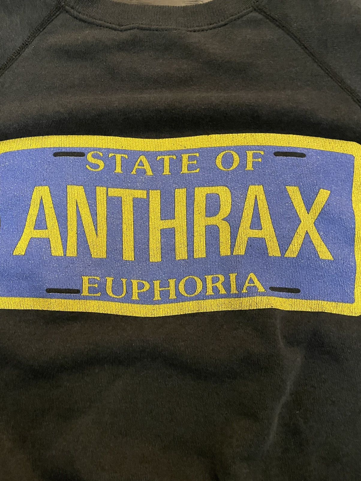Band Tees 1988 Anthrax State of Euphoria Crewneck Size US M / EU 48-50 / 2 - 5 Thumbnail