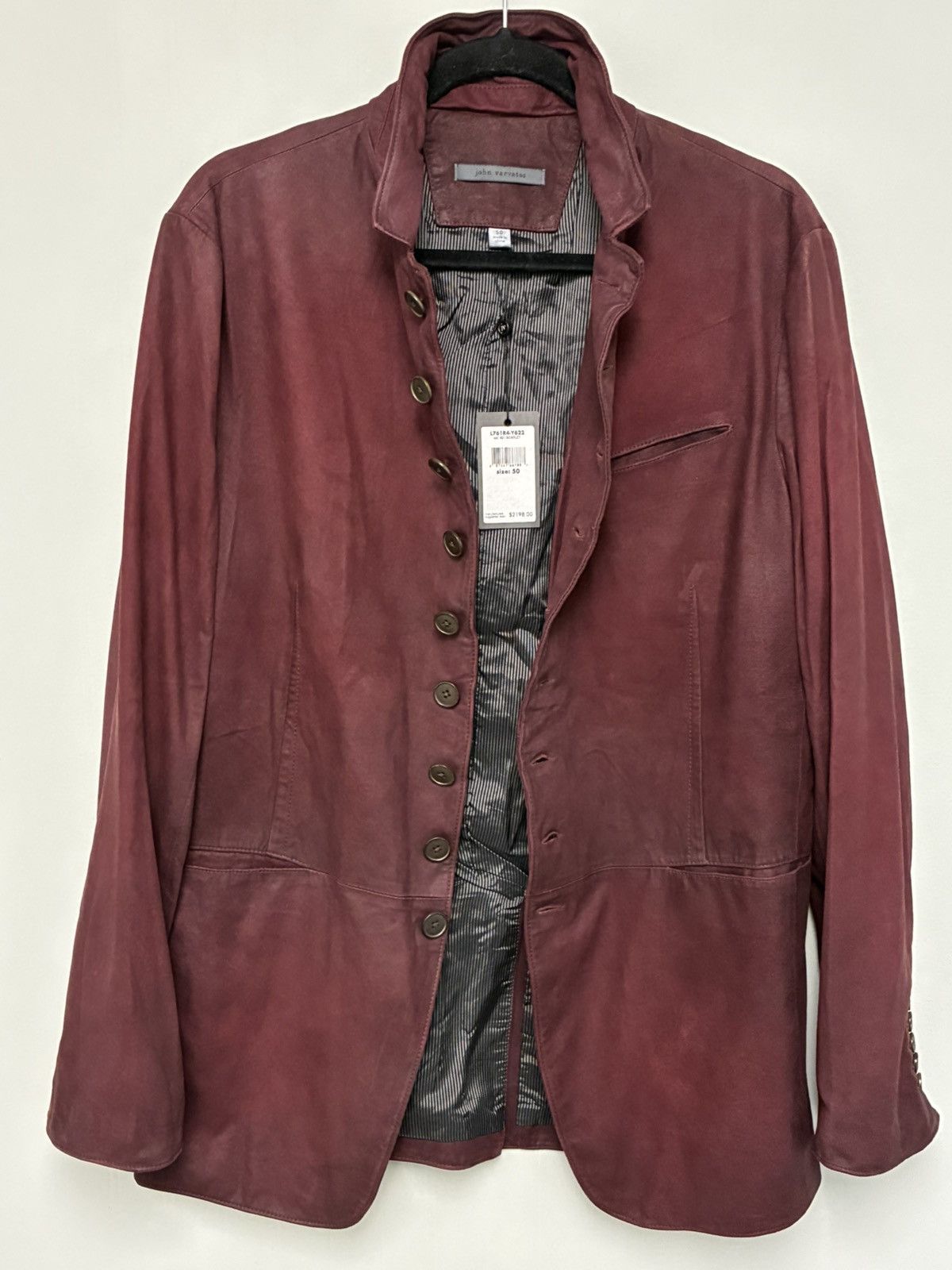 John Varvatos Woodward Multibutton Suede Jacket EU 50 USA 40 Size US M / EU 48-50 / 2 - 11 Thumbnail