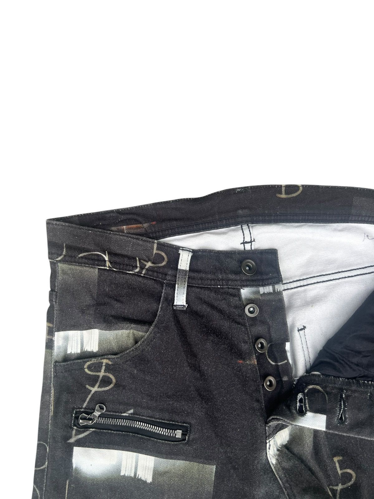 SHAREEF Vintage Shareef Japan All Printed Denim Jeans Size US 29 - 5 Thumbnail