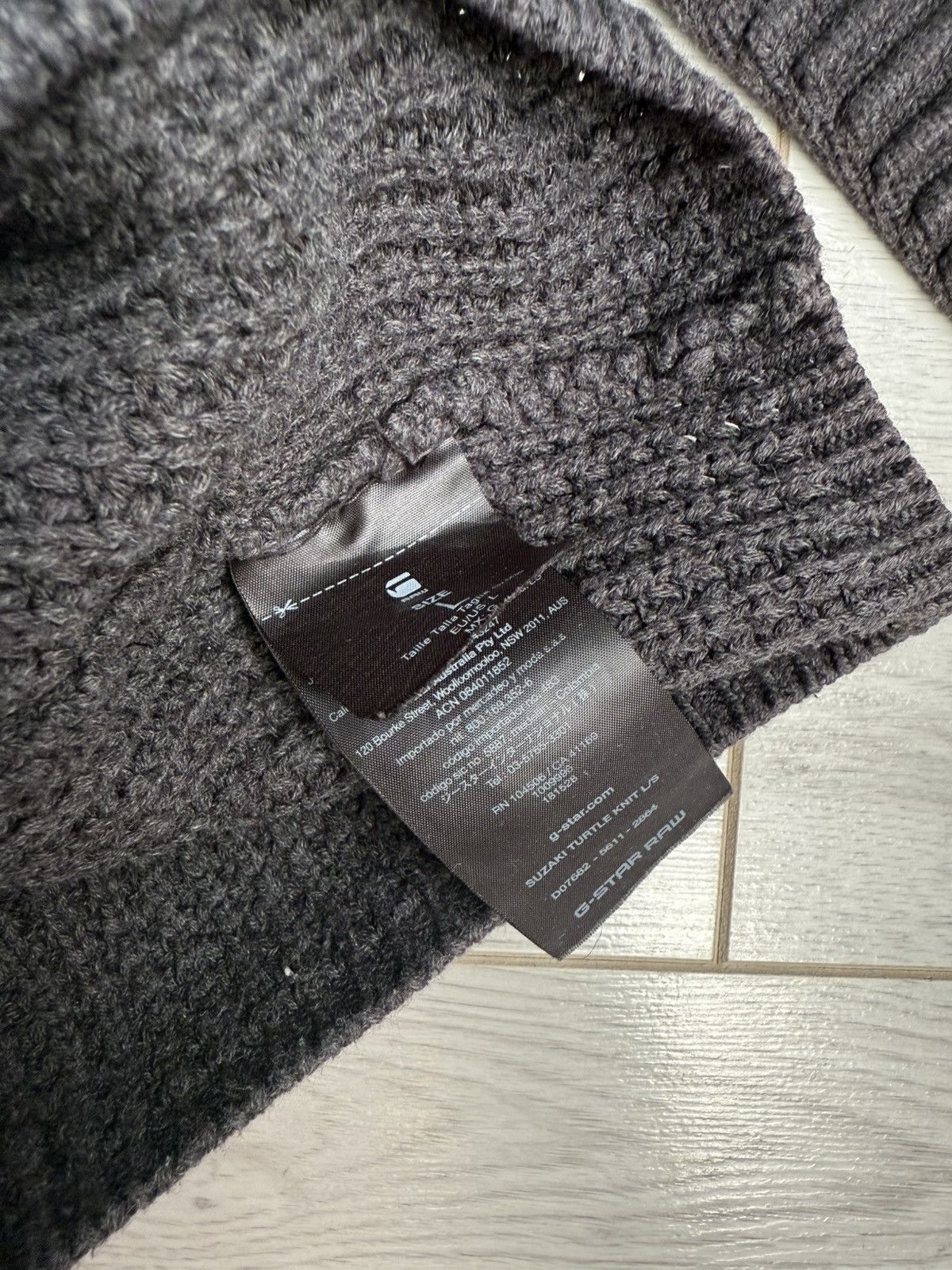 G-Star G-Star RAW Ribbed Turtleneck Sweater Chunky Knit Pullover Size US L / EU 52-54 / 3 - 6 Thumbnail