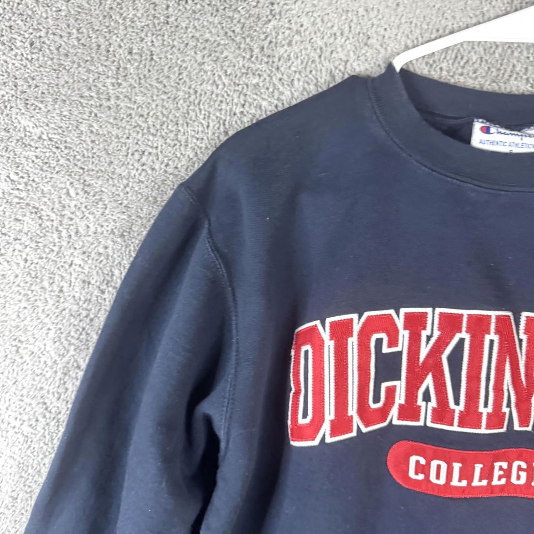 Champion Champion Sweatshirt Mens Small Blue Dickinson College Fleece Crewneck Pullover Size US S / EU 44-46 / 1 - 5 Thumbnail