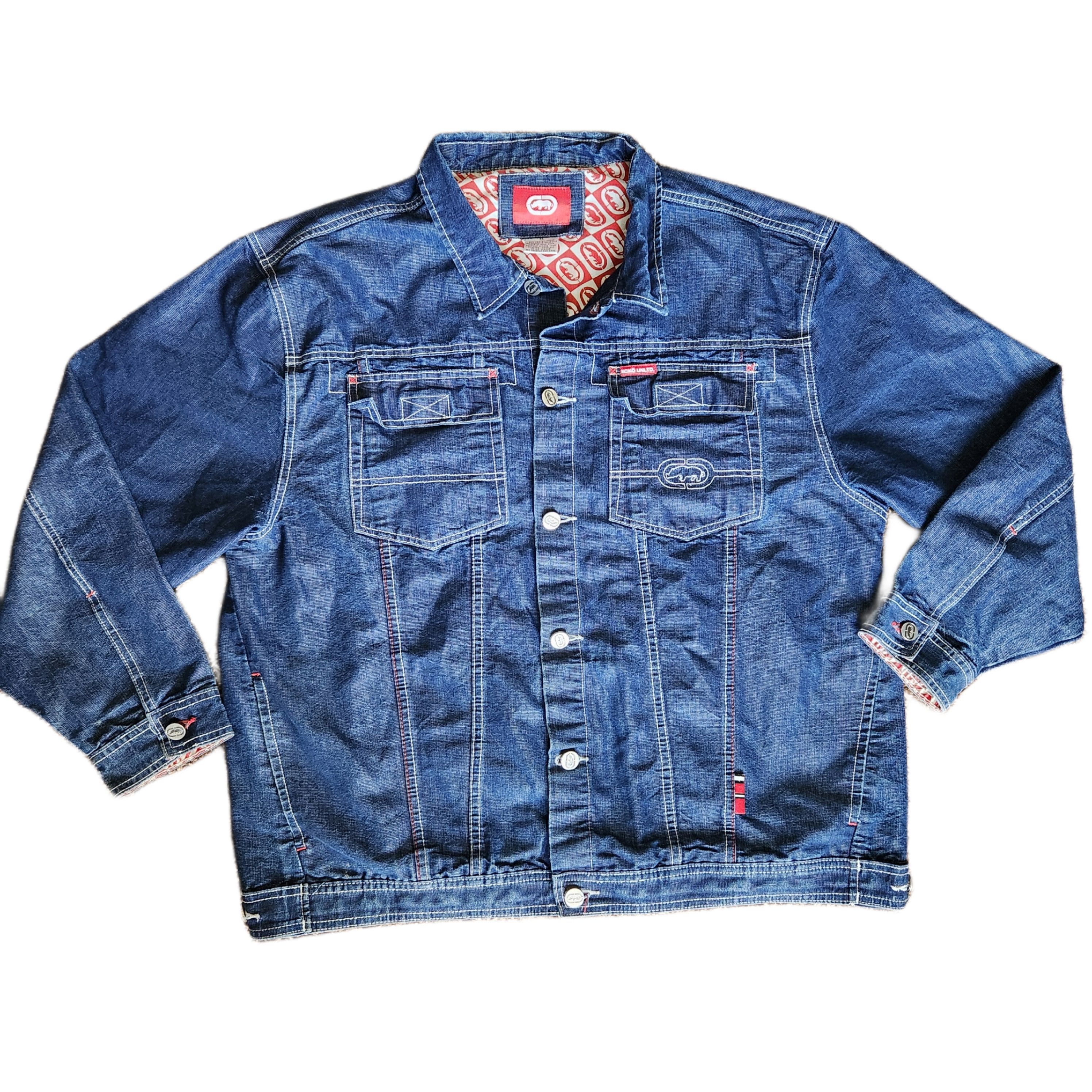 Ecko Unltd. Ecko XL denim dark jean jacket Y2K unltd 2000s street ...