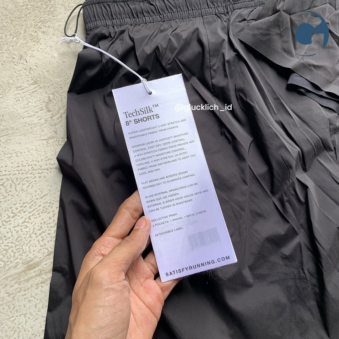 Satisfy Satisfy, TechSilk 8" Shorts in Black Size US 26 / EU 42 - 8 Thumbnail