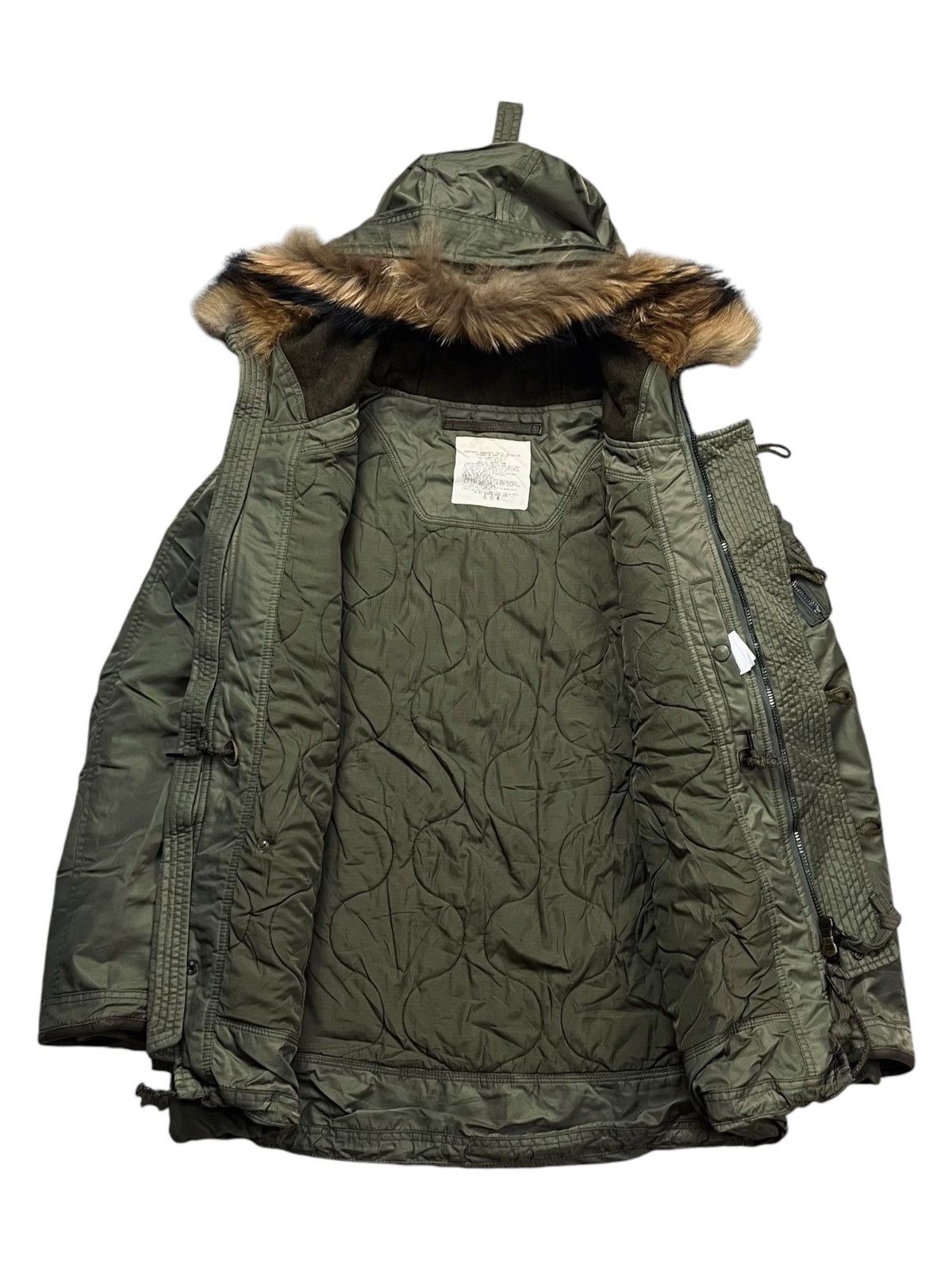 If Six Was Nine 2000s GOA - Fur Hoodie Cyber Cargo Jacket Size US M / EU 48-50 / 2 - 2 Thumbnail
