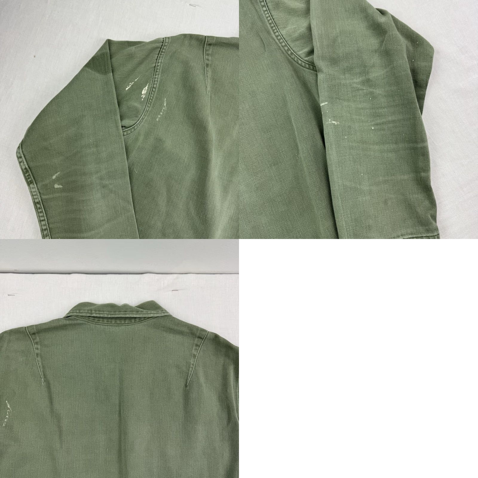 Vintage VINTAGE Army Button Up Shirt Adult Medium Military 60s 70s Green Collared Long Sleeve Button-Front Mens Shirt Regular Button-Up Size US M / EU 48-50 / 2 - 9 Thumbnail