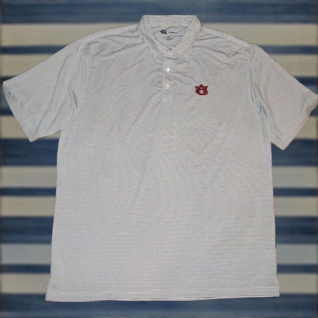 Vintage ONWARD RESERVE Auburn Tigers Short Sleeve Performance Polo Shirt XXL Men White Polo Shirt XXL Mens Size US XXL / EU 58 / 5 - 1 Thumbnail