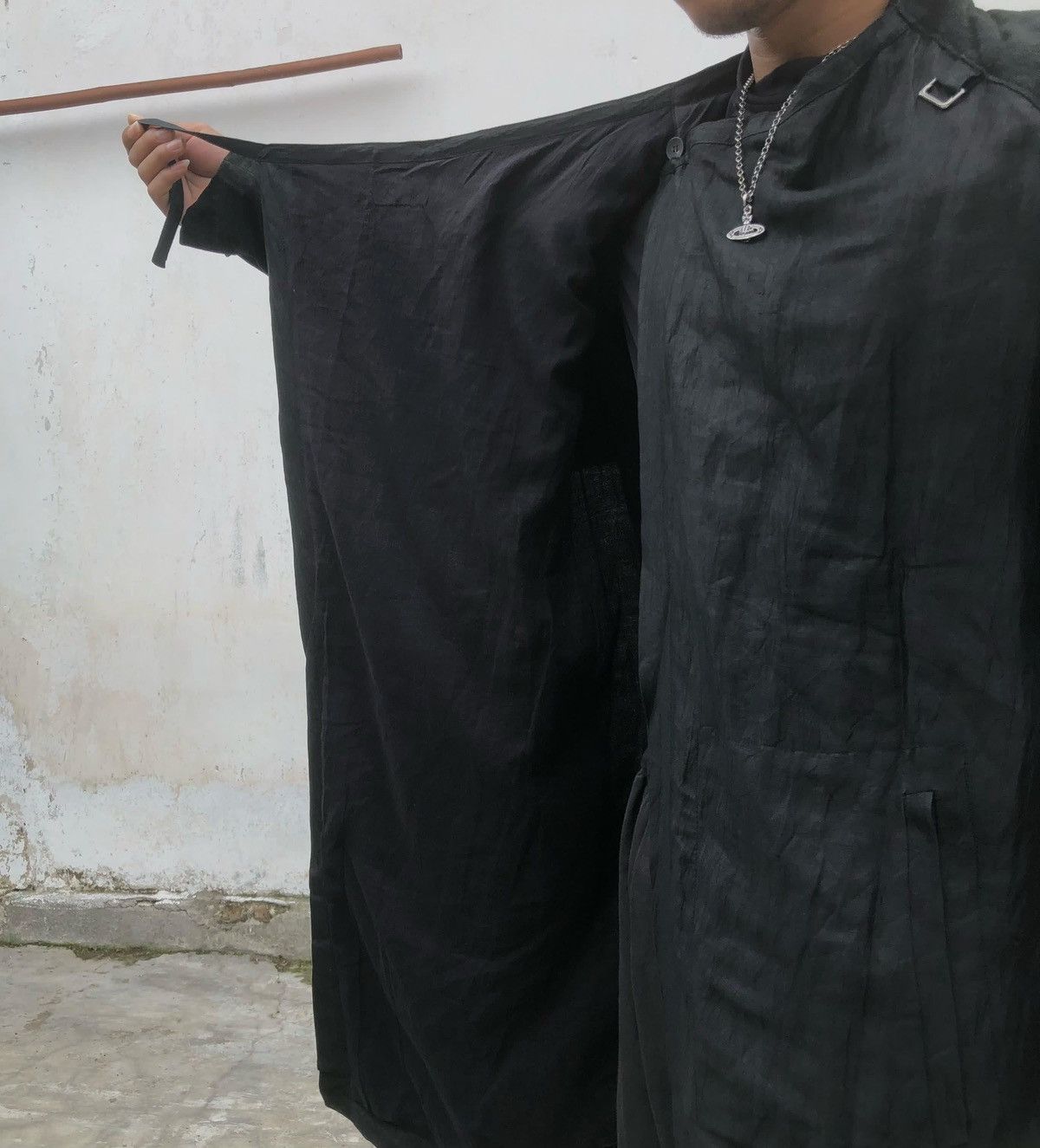 Helmut Lang × Vintage 1990s Helmut Lang Hybrid Belt Coat Vampire Jacket Size US S / EU 44-46 / 1 - 3 Thumbnail